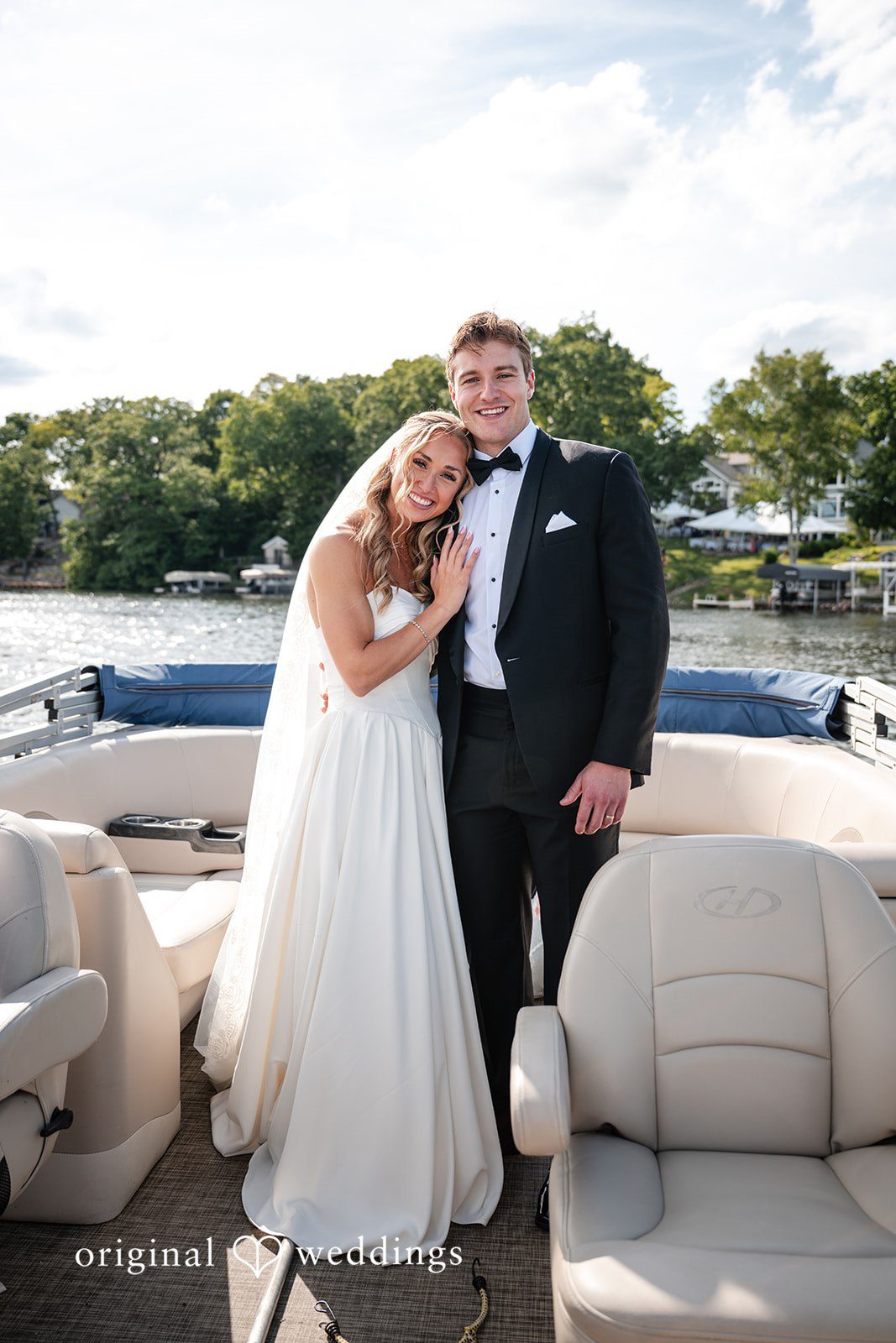 Brandi + Ryan Happy newlywed portrait filled with genuine emotion.