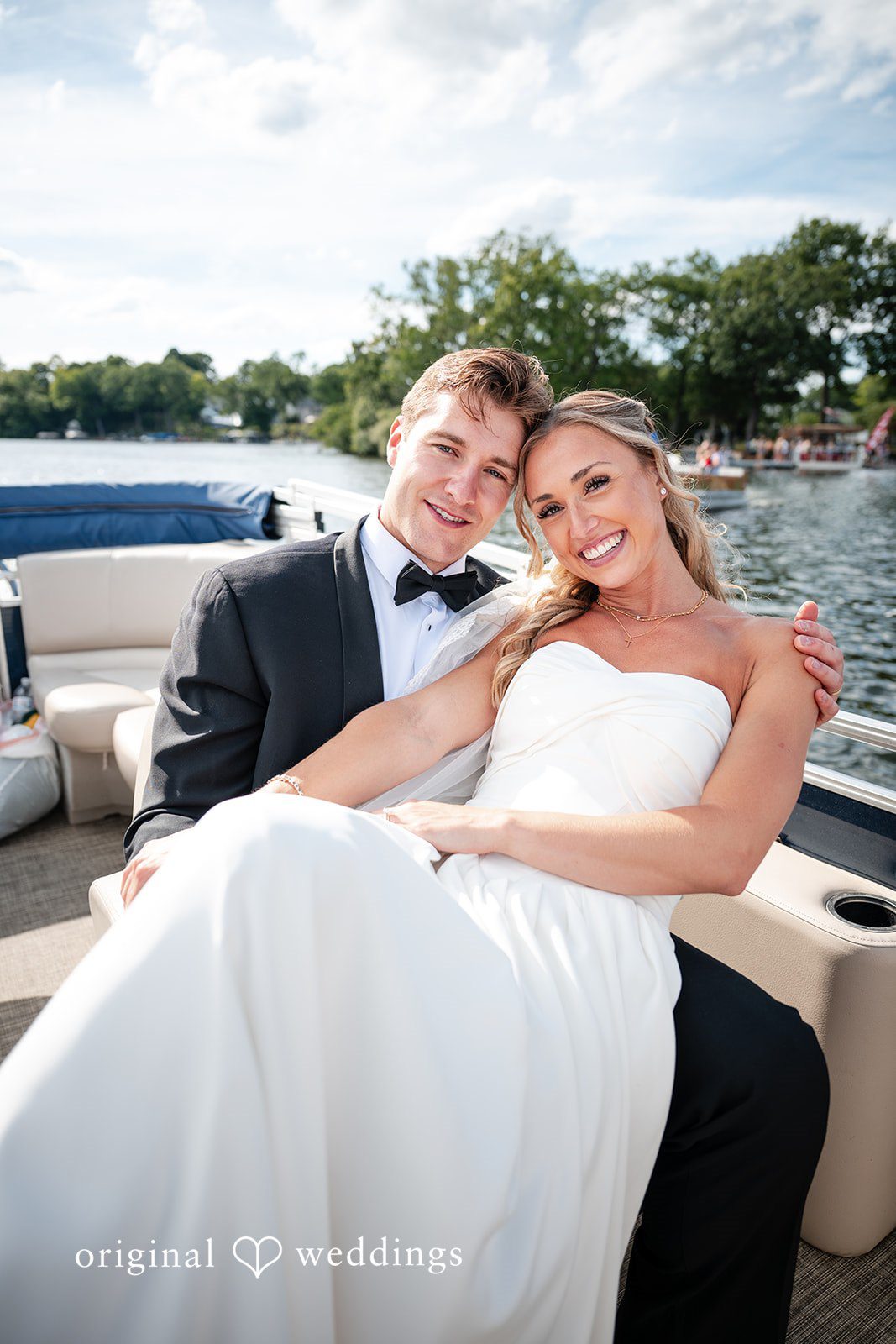 Brandi + Ryan Romantic portraits at Christ the Lord Lutheran Church captured by Milwaukee Wedding Photographers from Original Weddings.