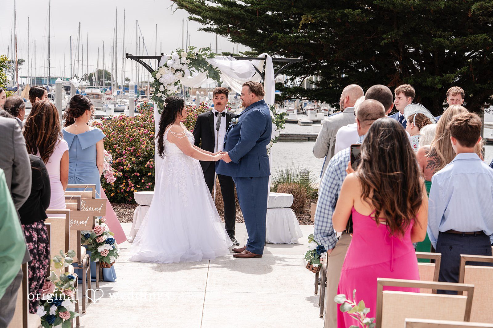 Thuy + Ryan Ceremony moment at Double Tree by Hilton Hotel Berkeley