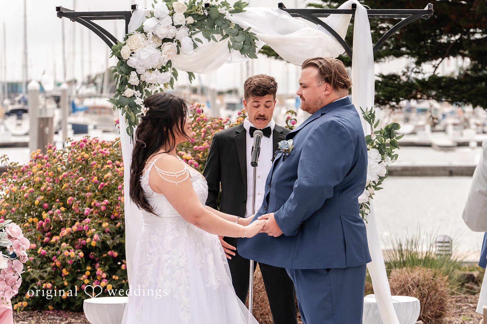 Thuy + Ryan Wedding ceremony at Double Tree by Hilton Hotel Berkeley captured by San Francisco Wedding Photographers from Original Weddings