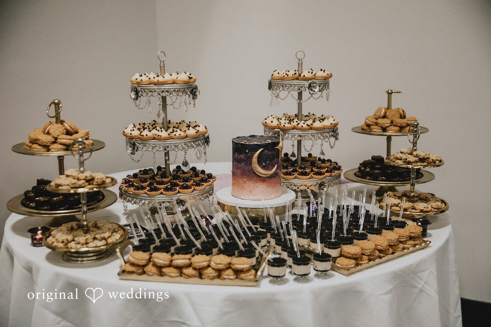 Allison + Justin Close-up of the dessert table with sweets at DoubleTree by Hilton Corpus Christi Beachfront