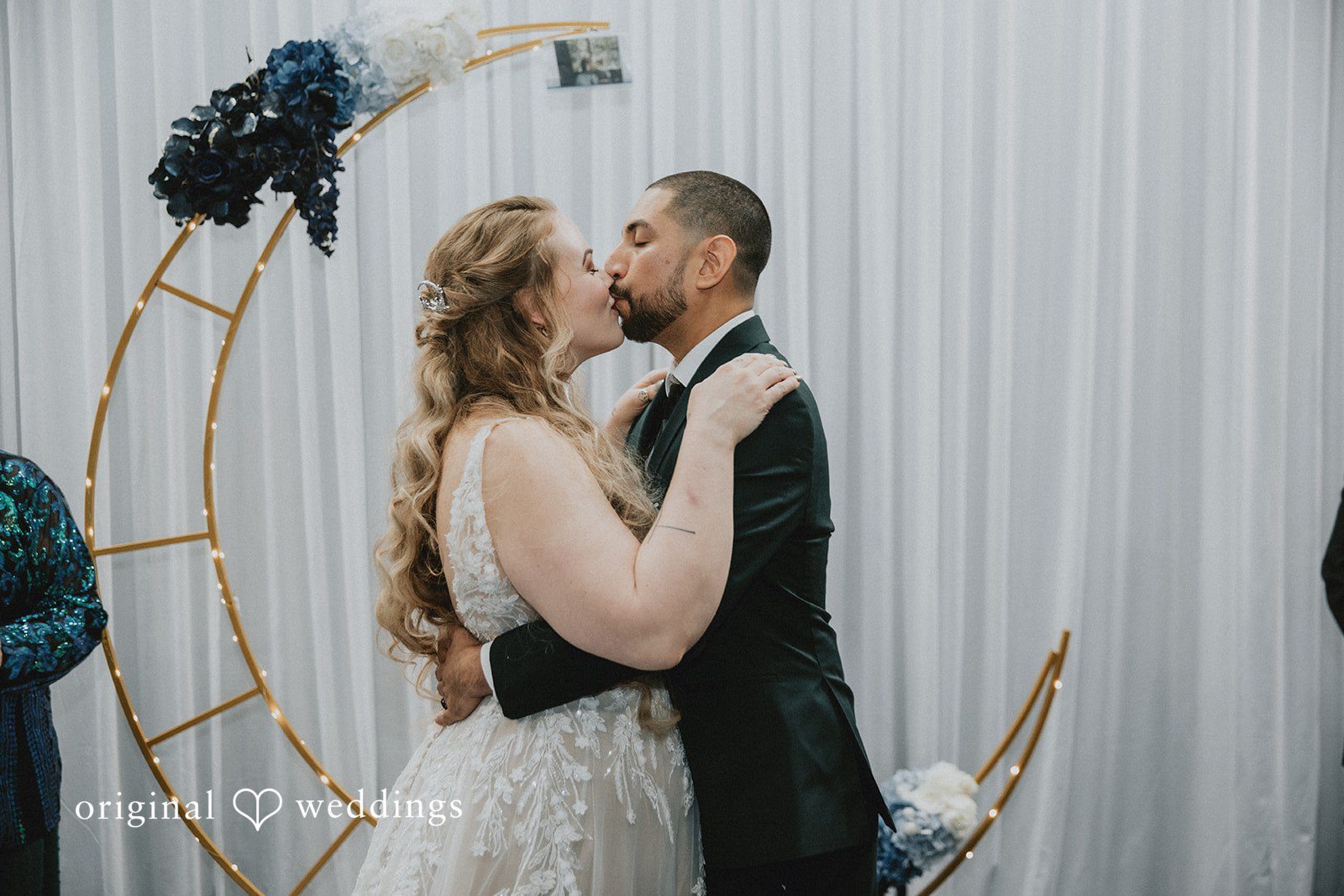 Allison + Justin Bride and groom sharing a kiss at DoubleTree by Hilton Corpus Christi Beachfront