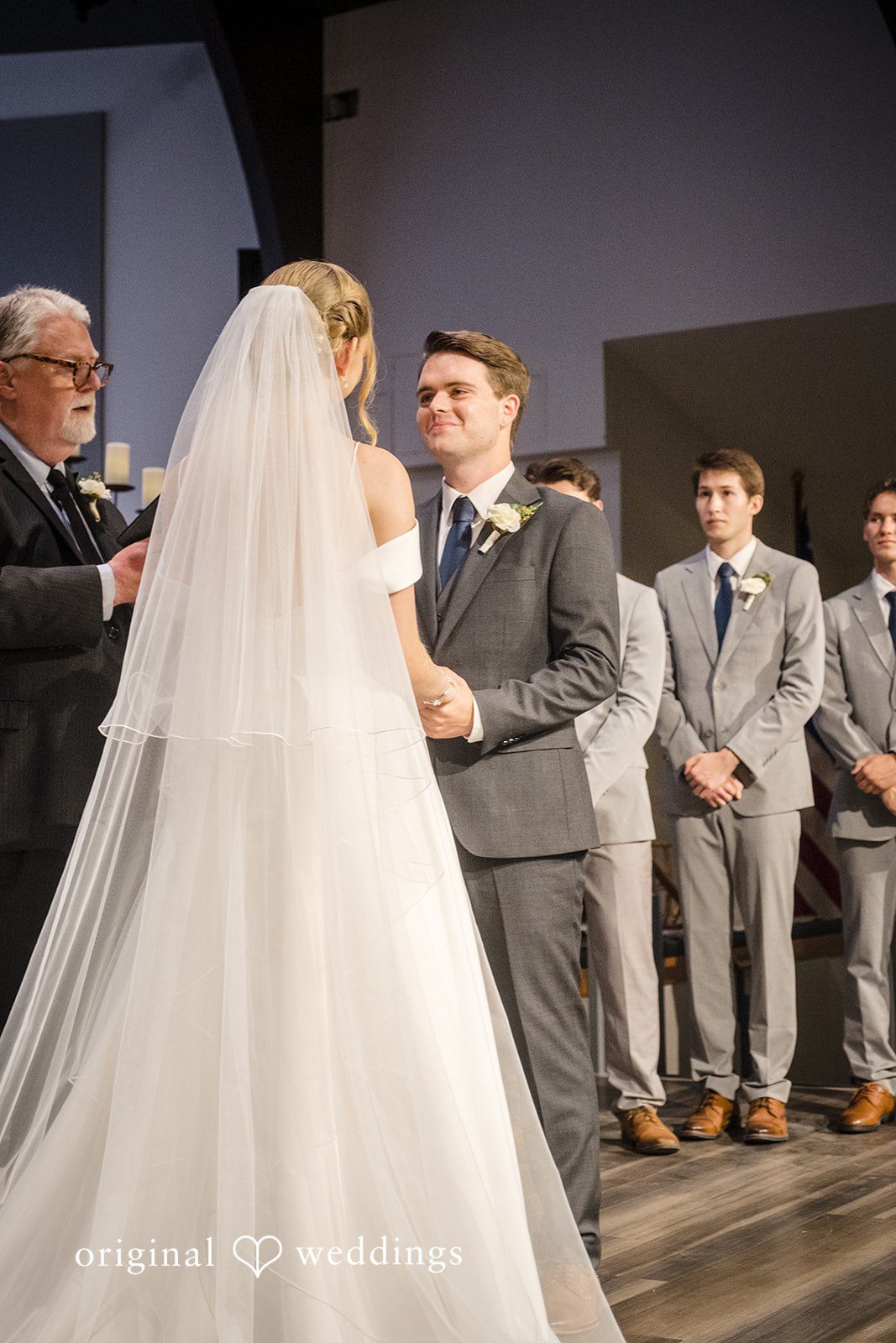 Madeline + Brady Smiling couple at Fullerton Community Center