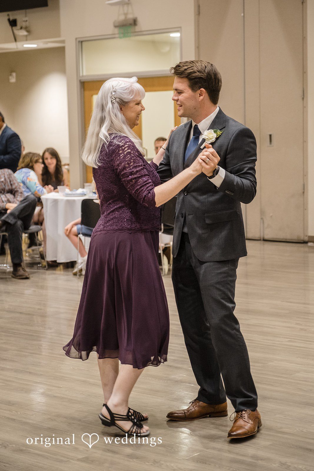 Madeline + Brady Groom dancing with excitement during the wedding reception.