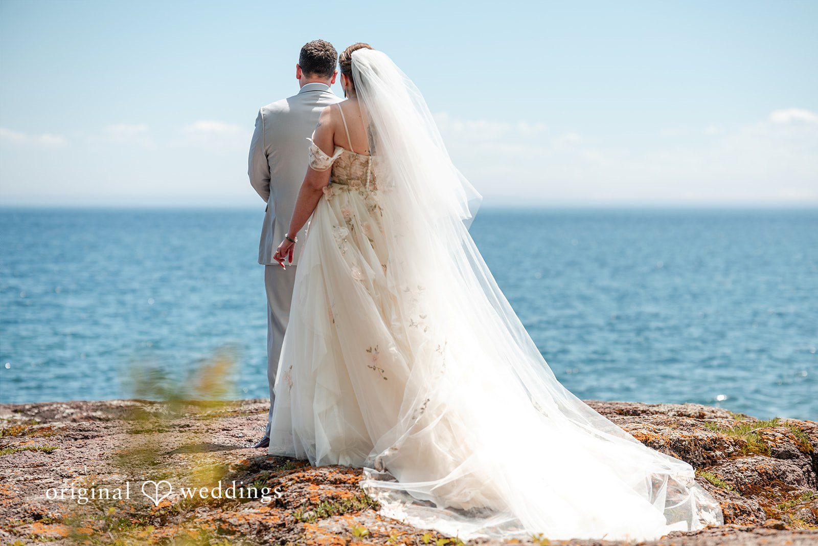 Nina + Steven Beautiful pose of couple at Grand Superior Lodge