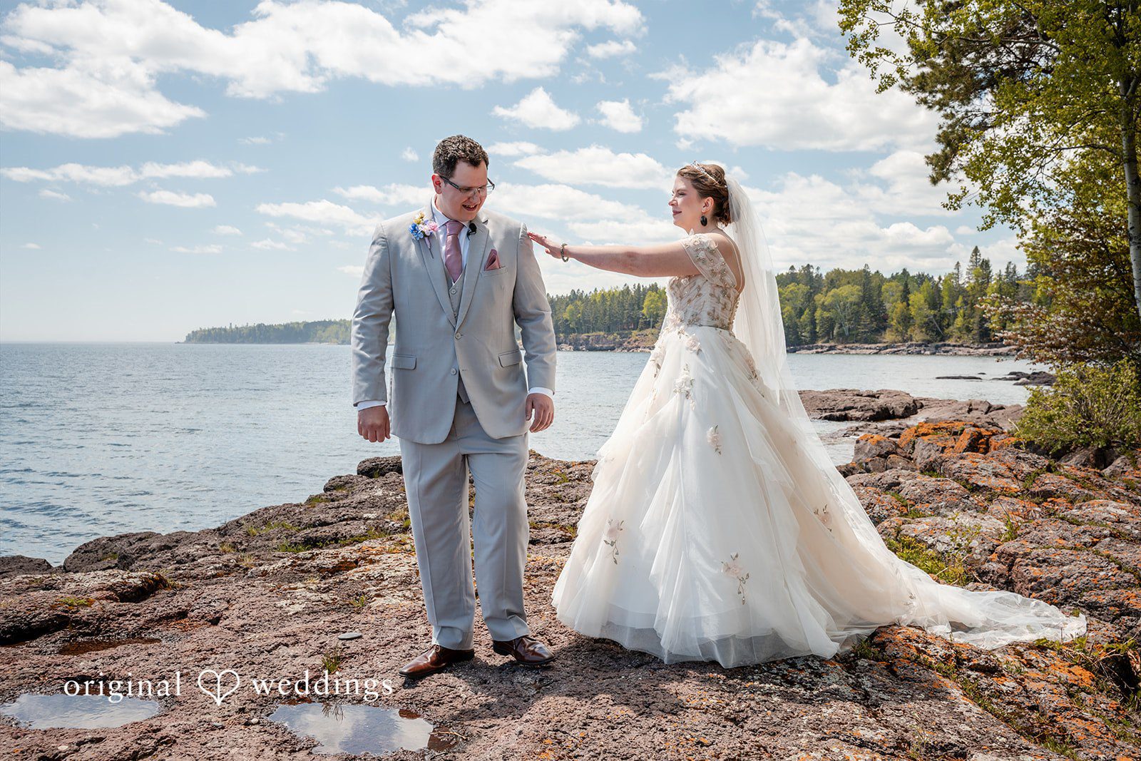 Nina + Steven Couple having a quite moment with each other at Grand Superior Lodge