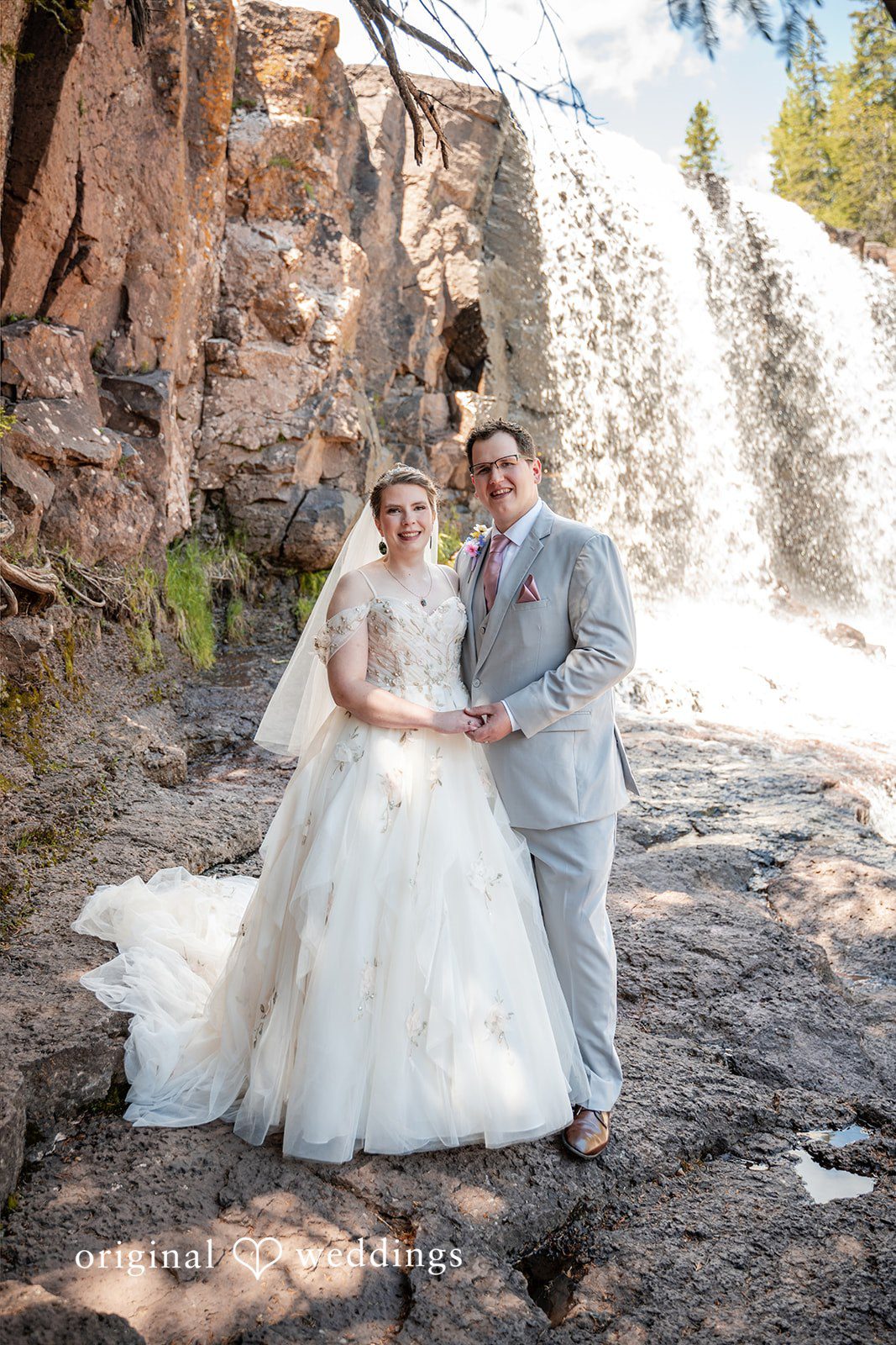 Nina + Steven Beautiful picture of couple at Grand Superior Lodge