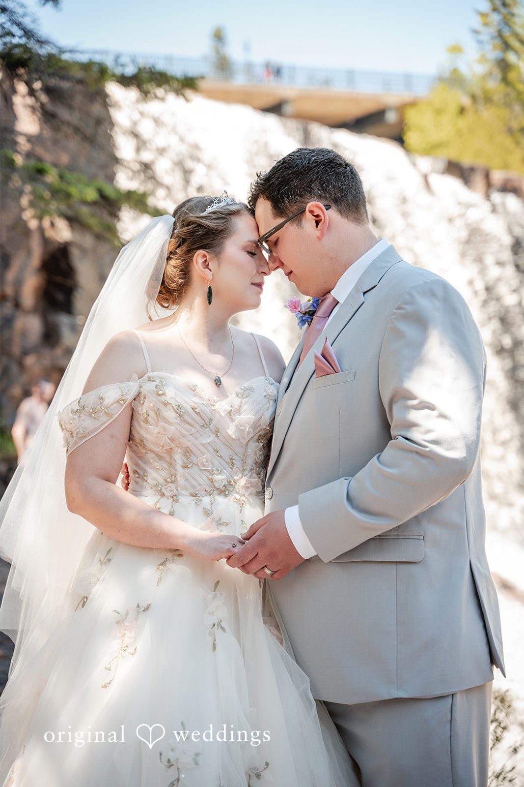 Nina + Steven Beautiful picture of couple at Grand Superior Lodge