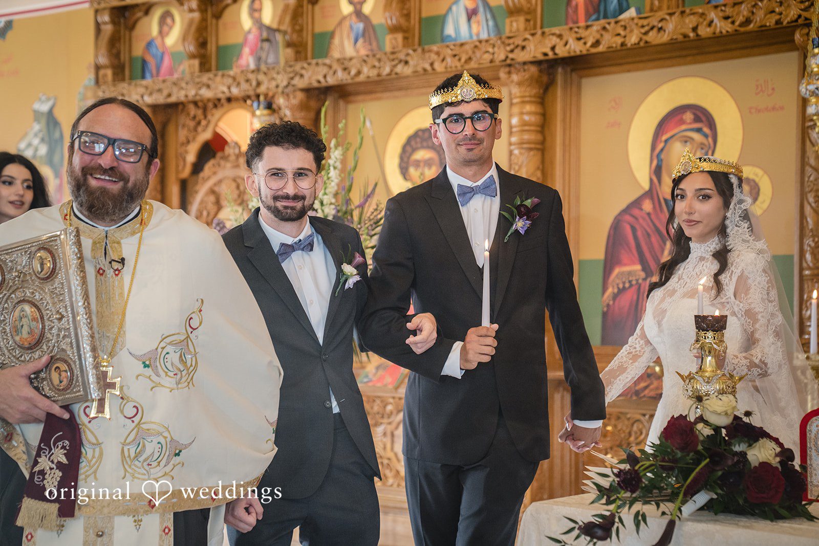 Janelle + Yaser Groom and Bride posing for the wedding photography