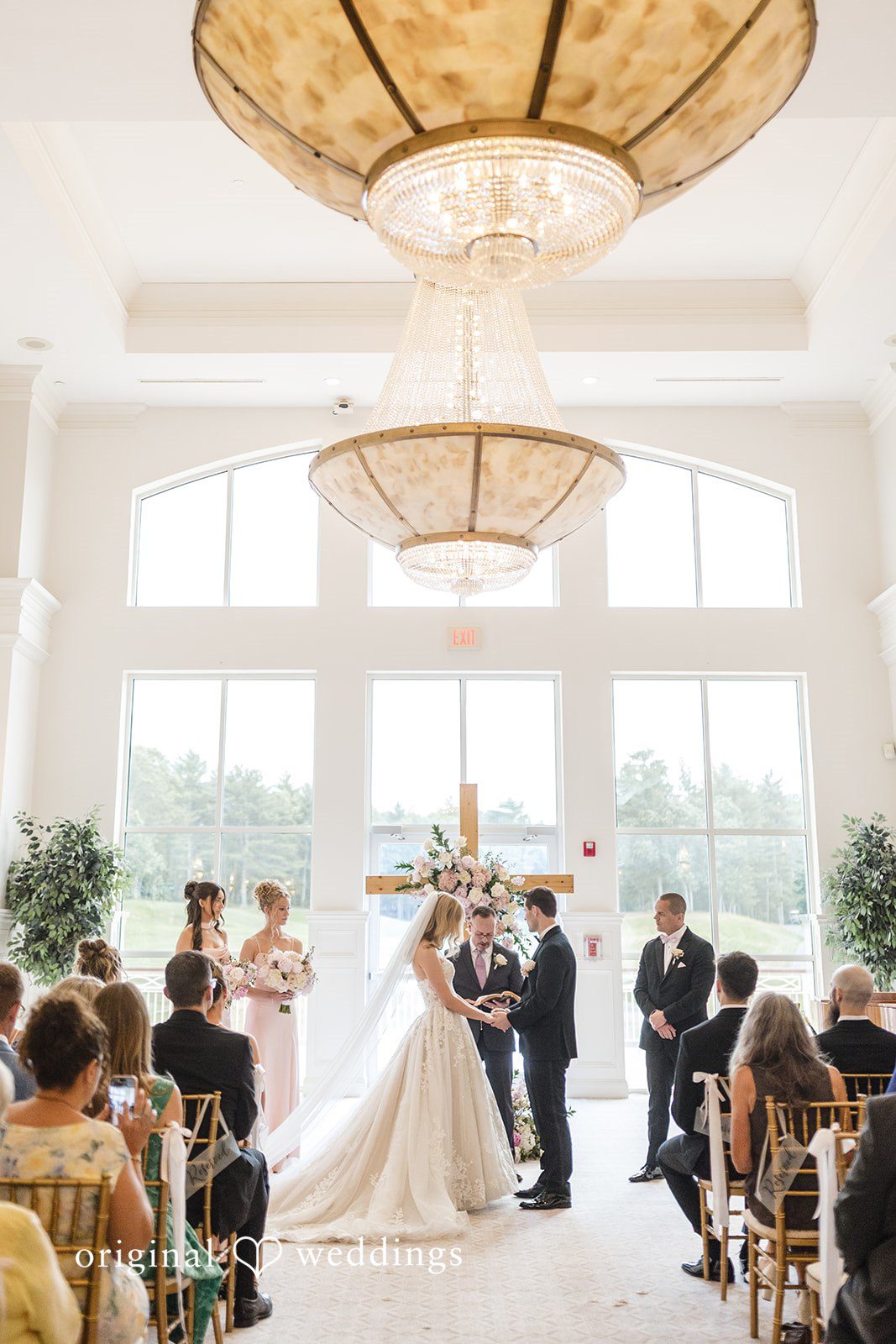 Emily + Jacob The Indian Pond Country Club wedding ceremony