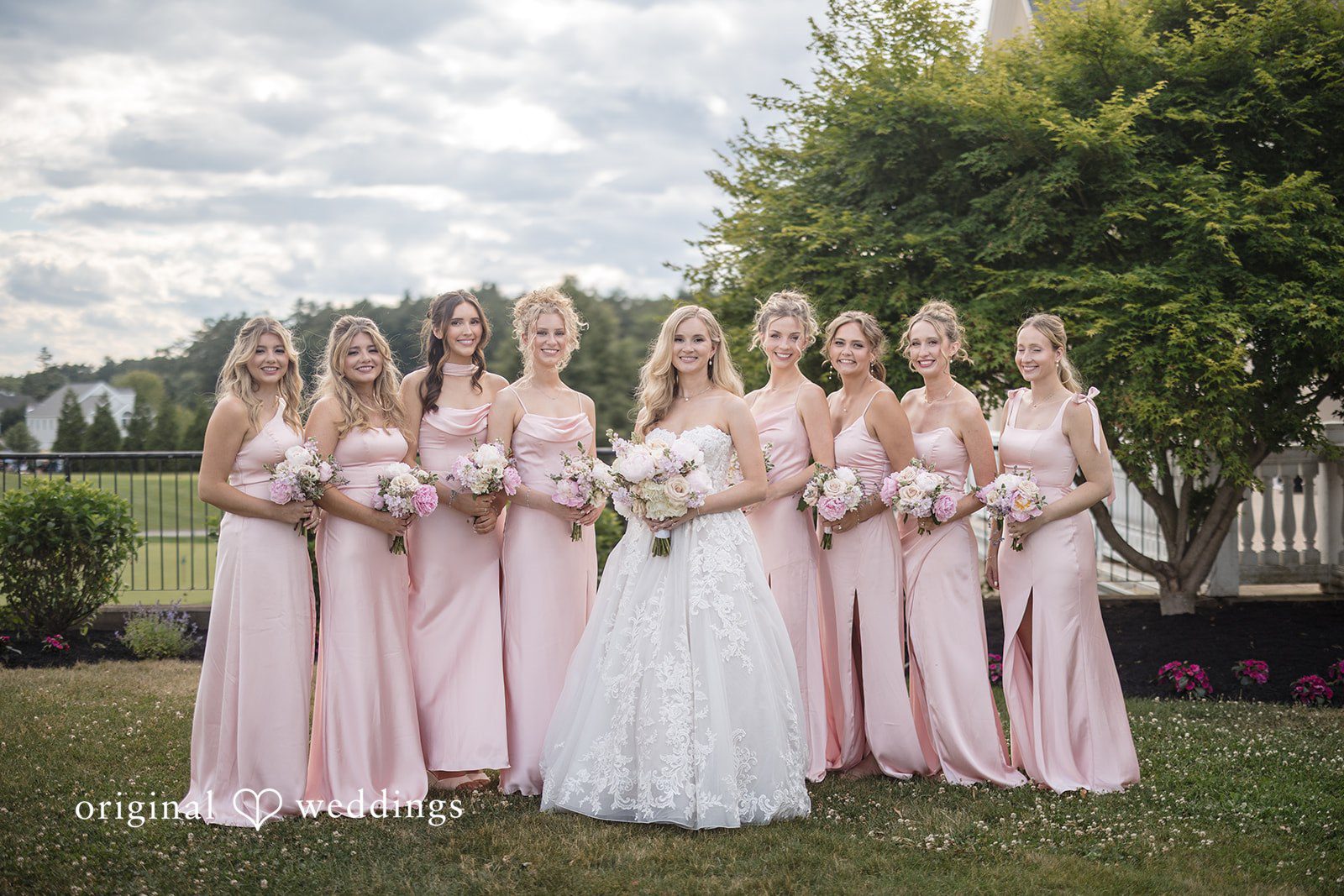 Emily + Jacob The bride and her bridesmaids