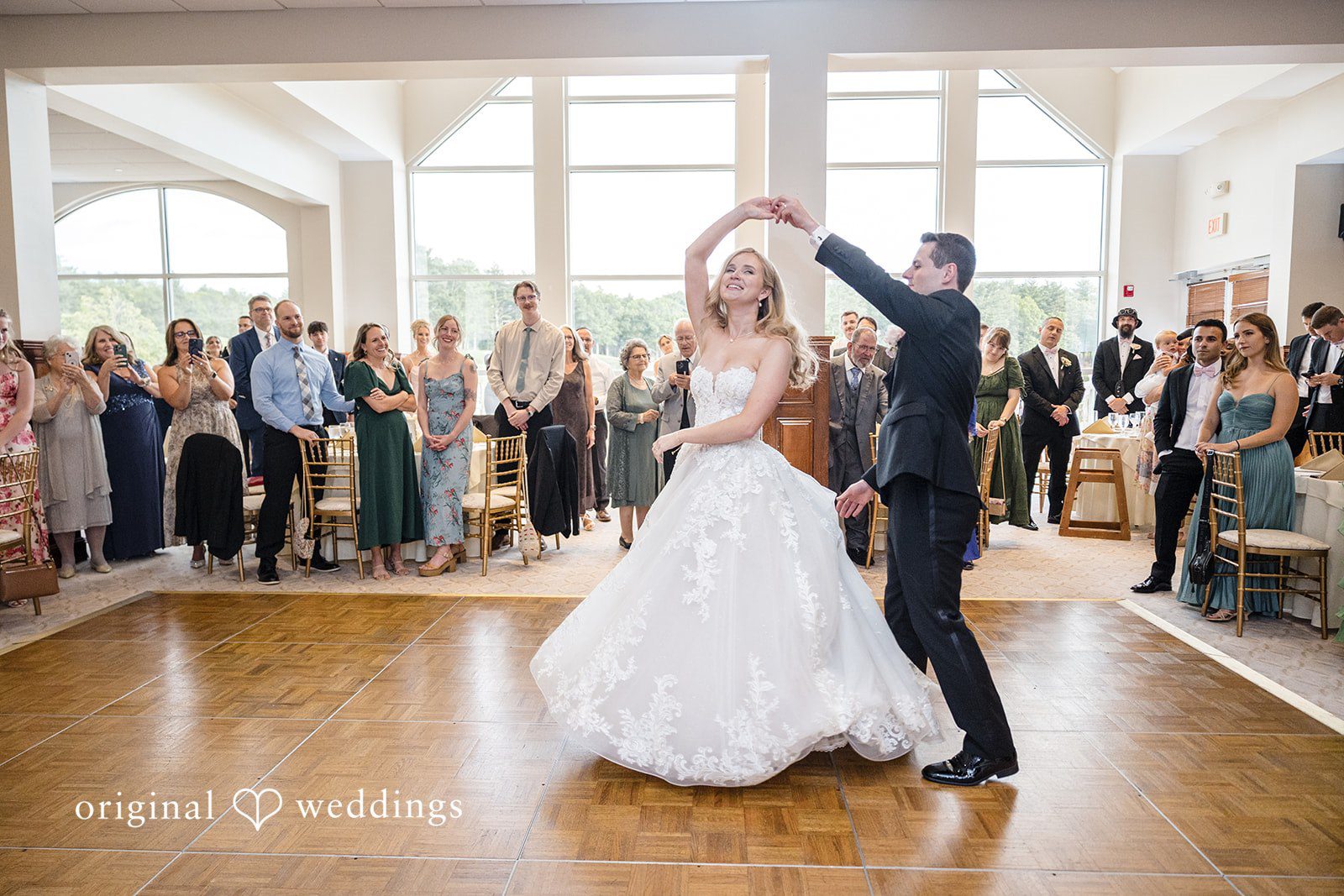 Emily + Jacob The couple takes their first dance
