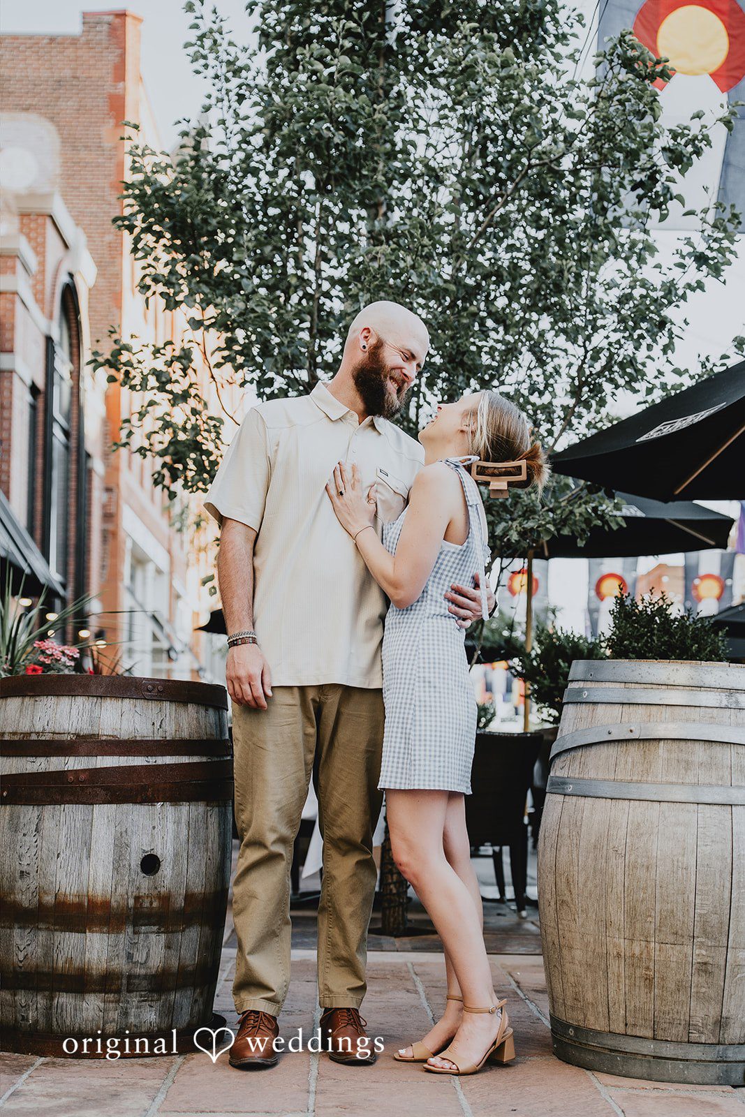 Courtney + Seth A romantic portrait at Larimer Square