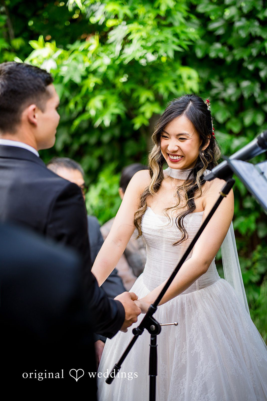 Smiling couple portrait at Lytle House