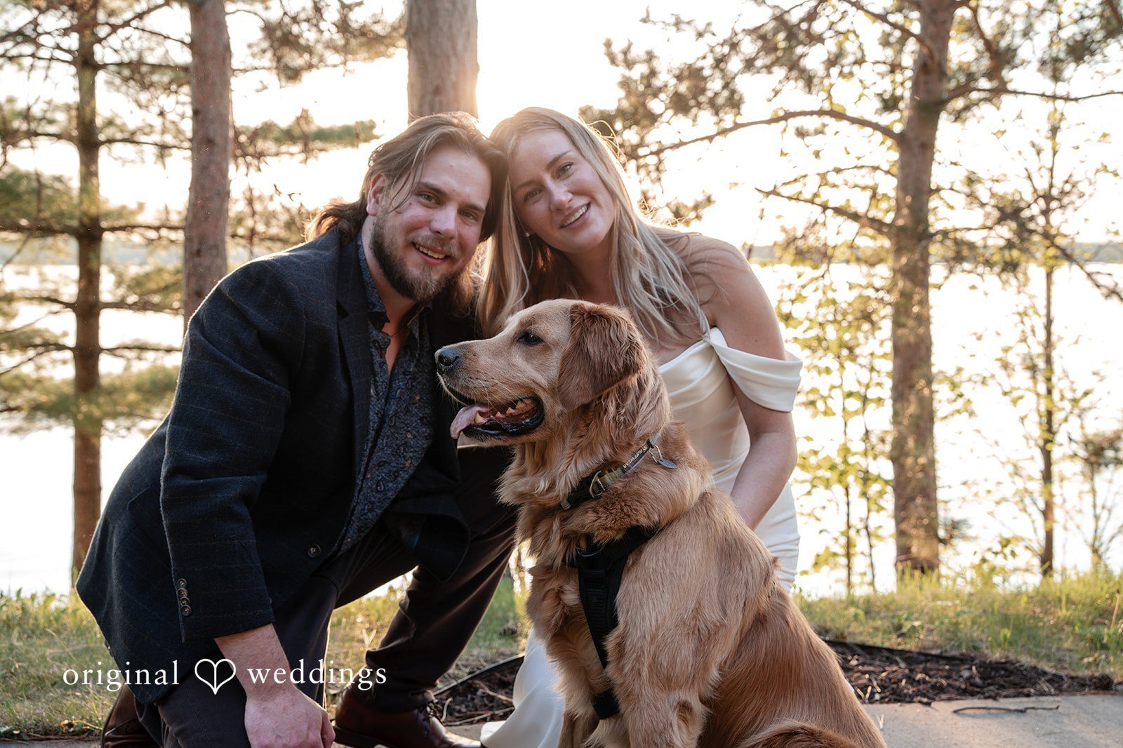 Minneapolis wedding photography by Original Weddings capturing the stunning picture of couple at Madden's On Gull Lake