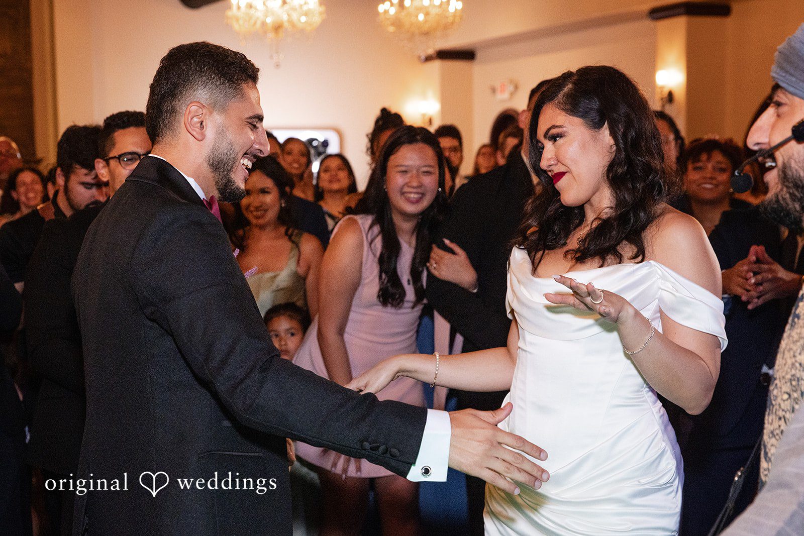 Vanessa + Abdelrahman Dance time at the wedding reception