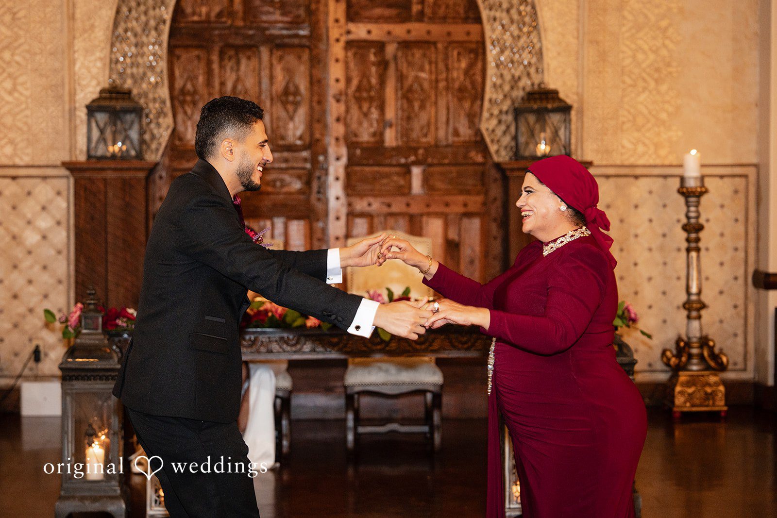Vanessa + Abdelrahman The groom dances with his mother