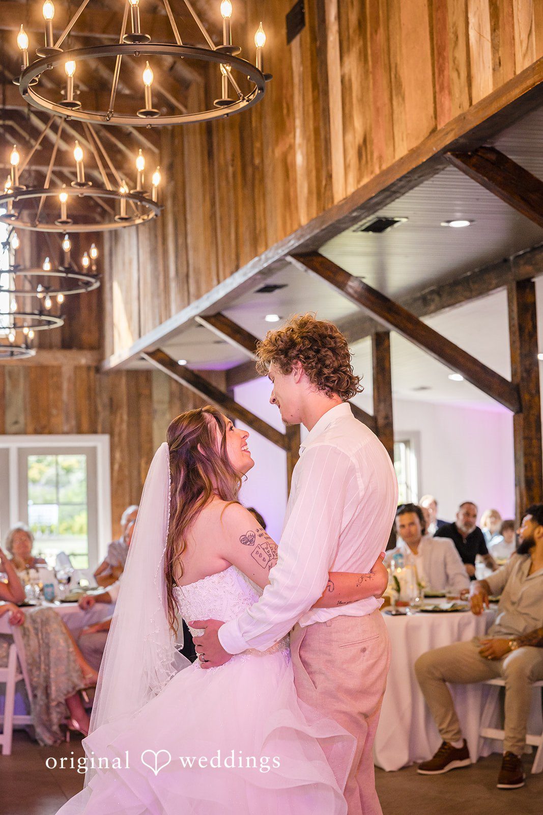 Madison + Aiden Bride and groom sharing their romantic first dance at Magnolia Plantation and Gardens