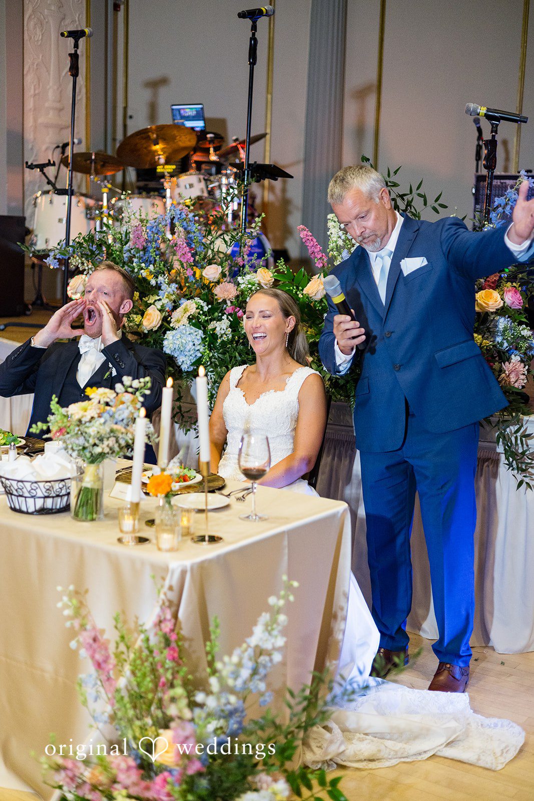 Happy Couple Enjoying the Reception at Memorial Union
