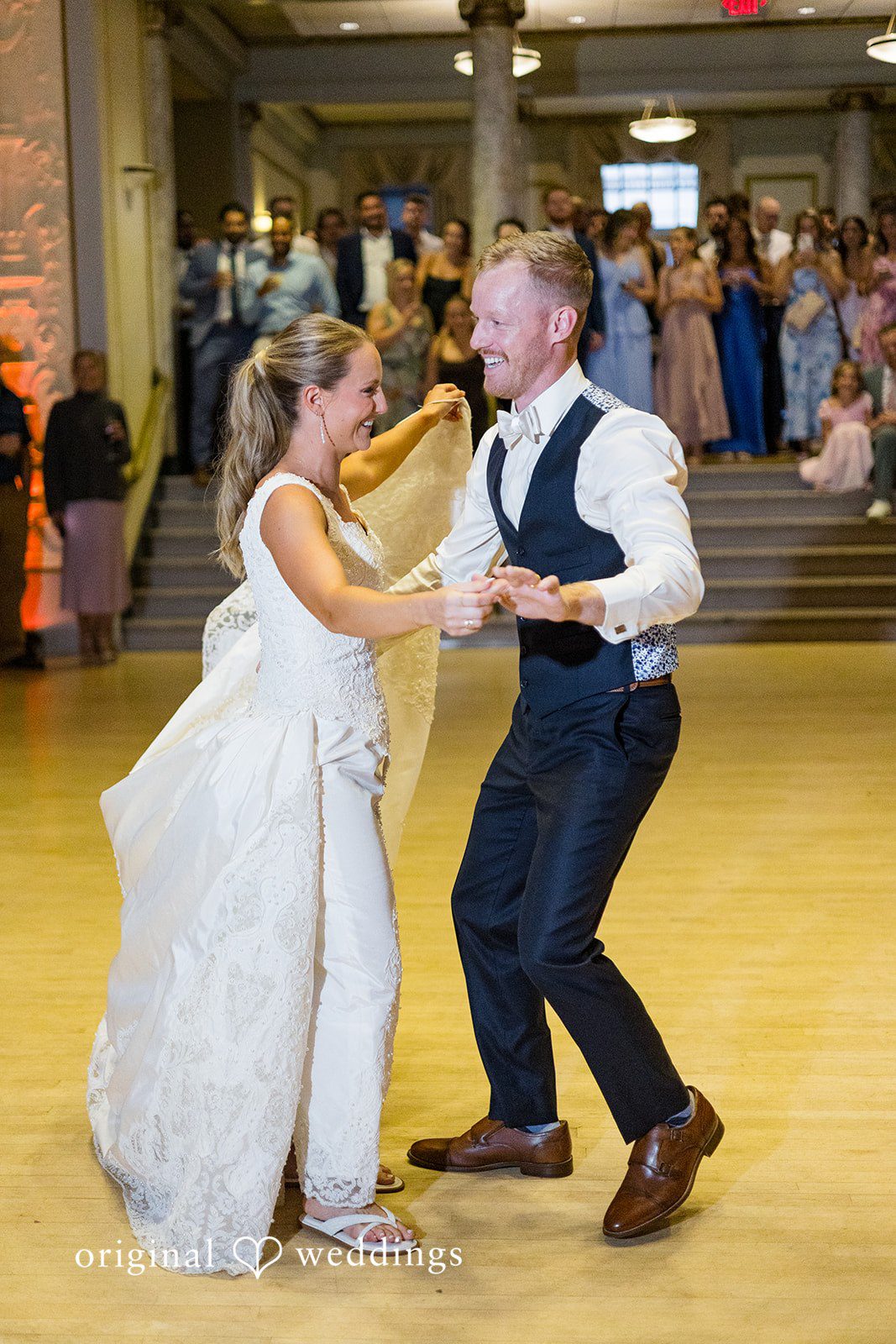 Romantic first dance filled with love at Memorial Union.