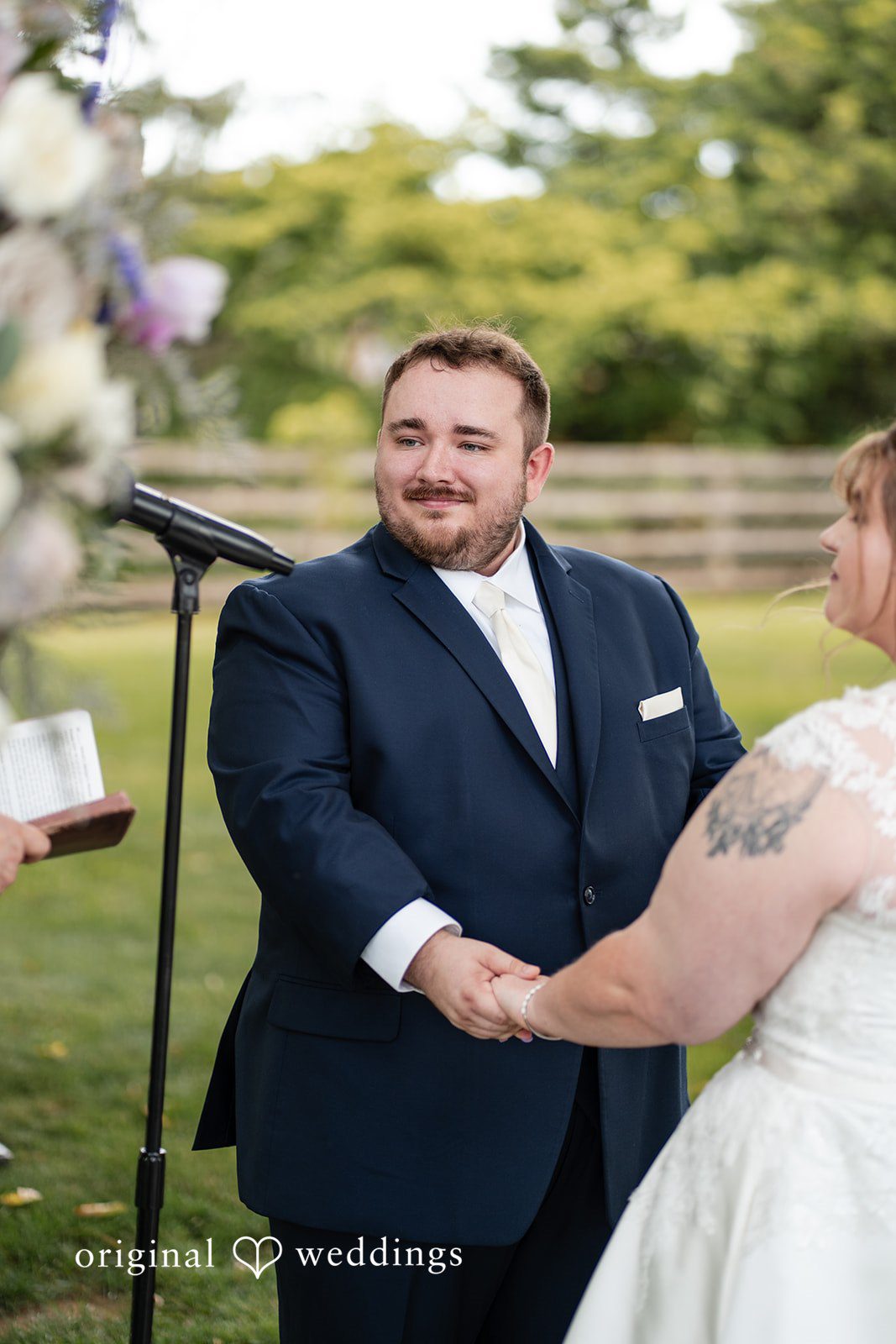 David + Courtney A portrait from the wedding ceremony