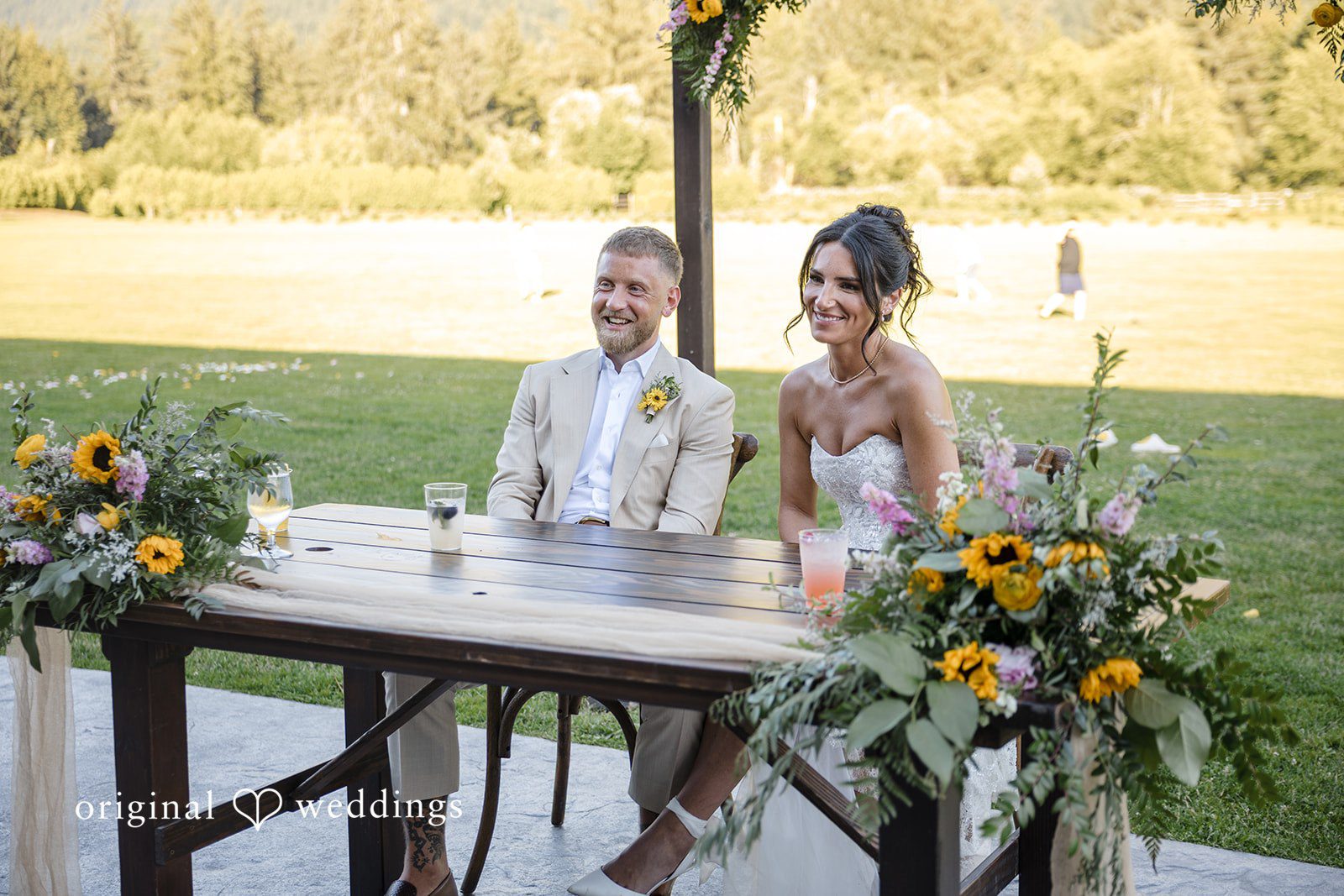 The North Fork Farm Events wedding reception