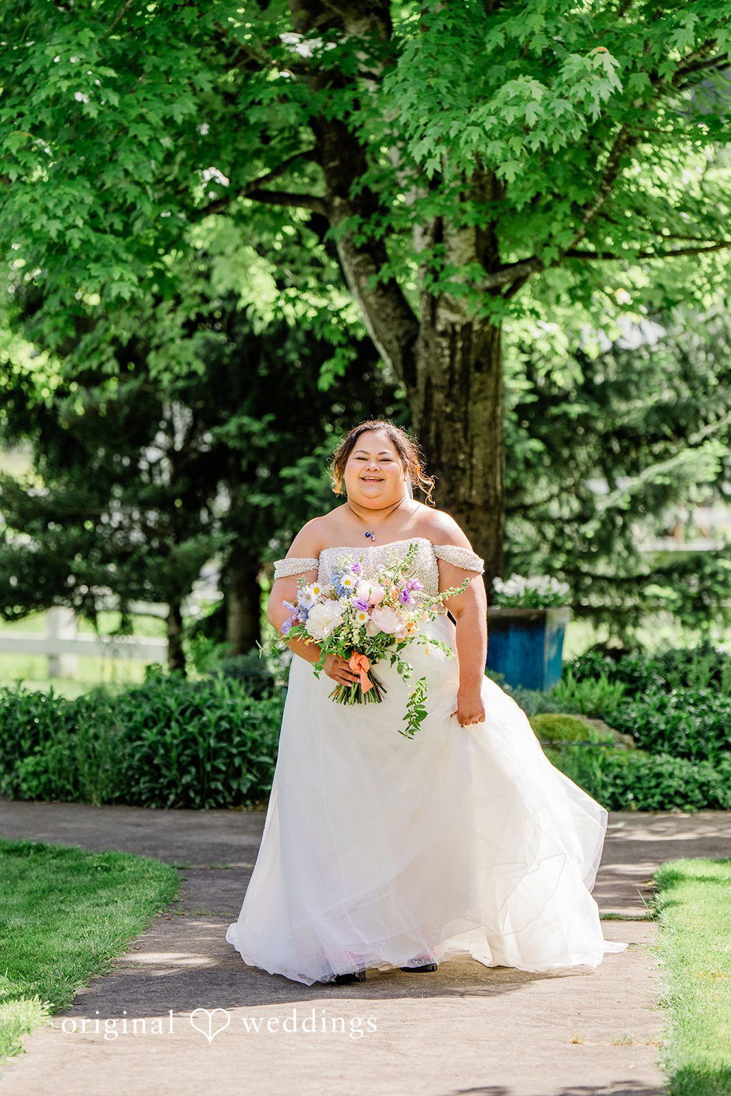 Tiffany Hazel + Ryan The bride walks down the aisle