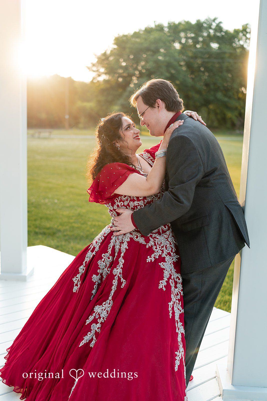 Anthony + Simi Stunning Portrait of couple at Revelry 675 by Chicago Wedding Photographers from Original Weddings.