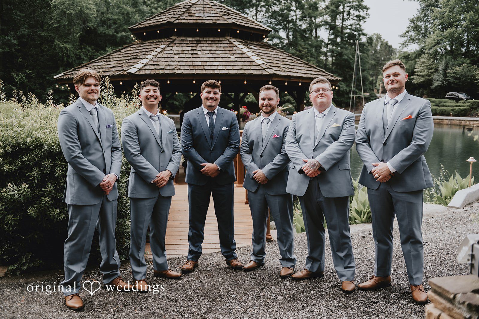 Julia + Kaleb Groom and groomsmen portrait after getting ready