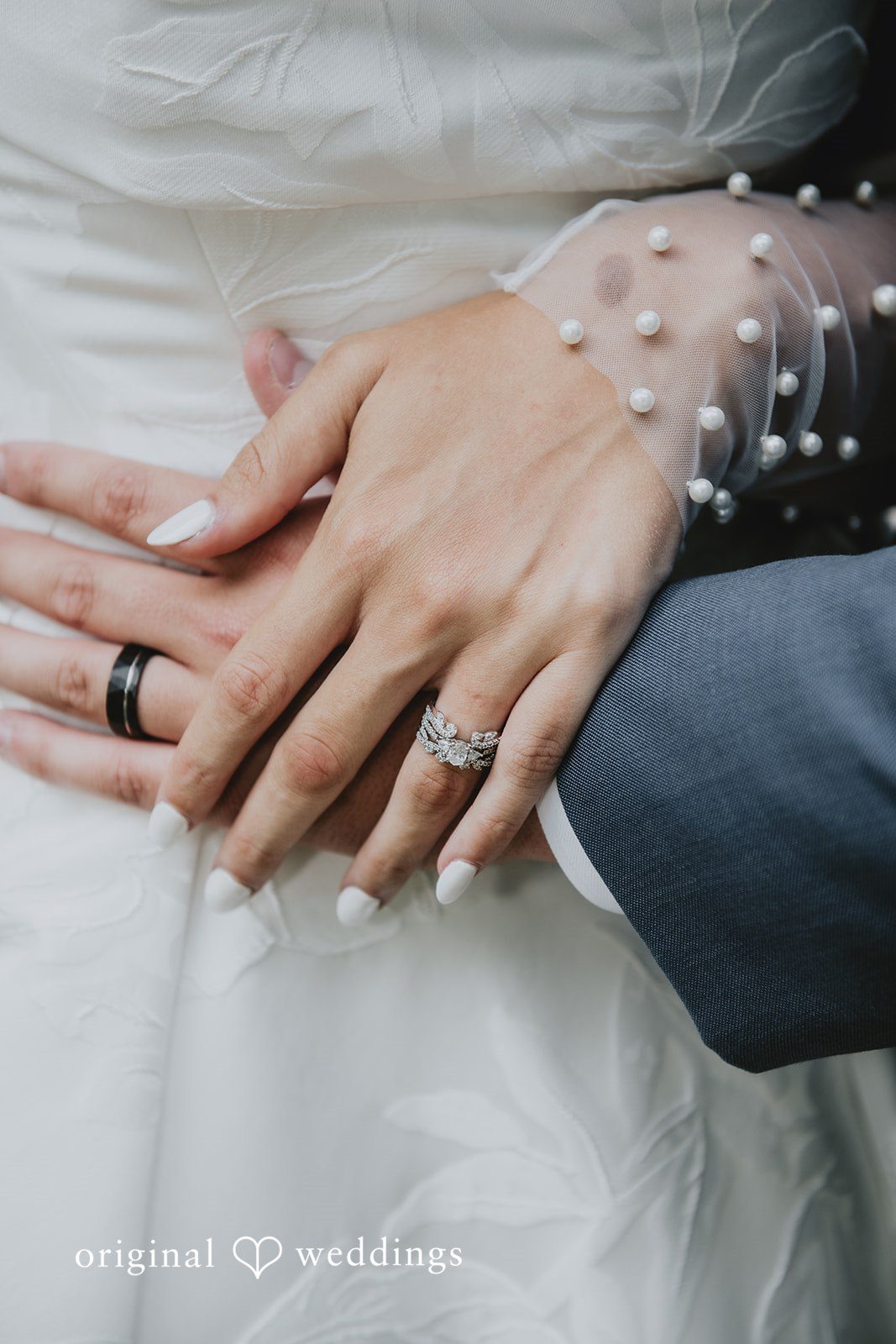 Julia + Kaleb Close-up photo of the wedding rings