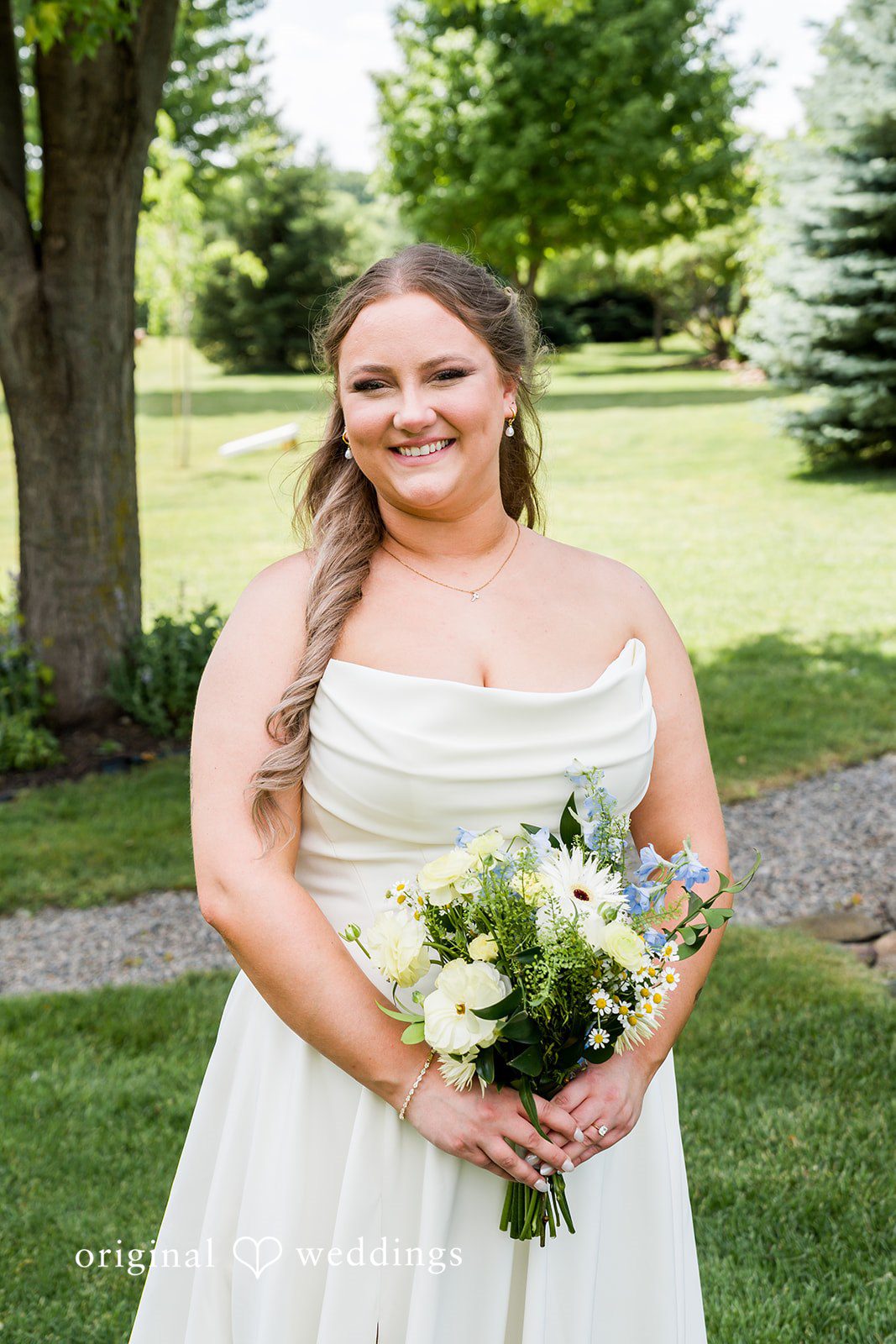 Emily + Ridge Bride portrait at Spruce Hill