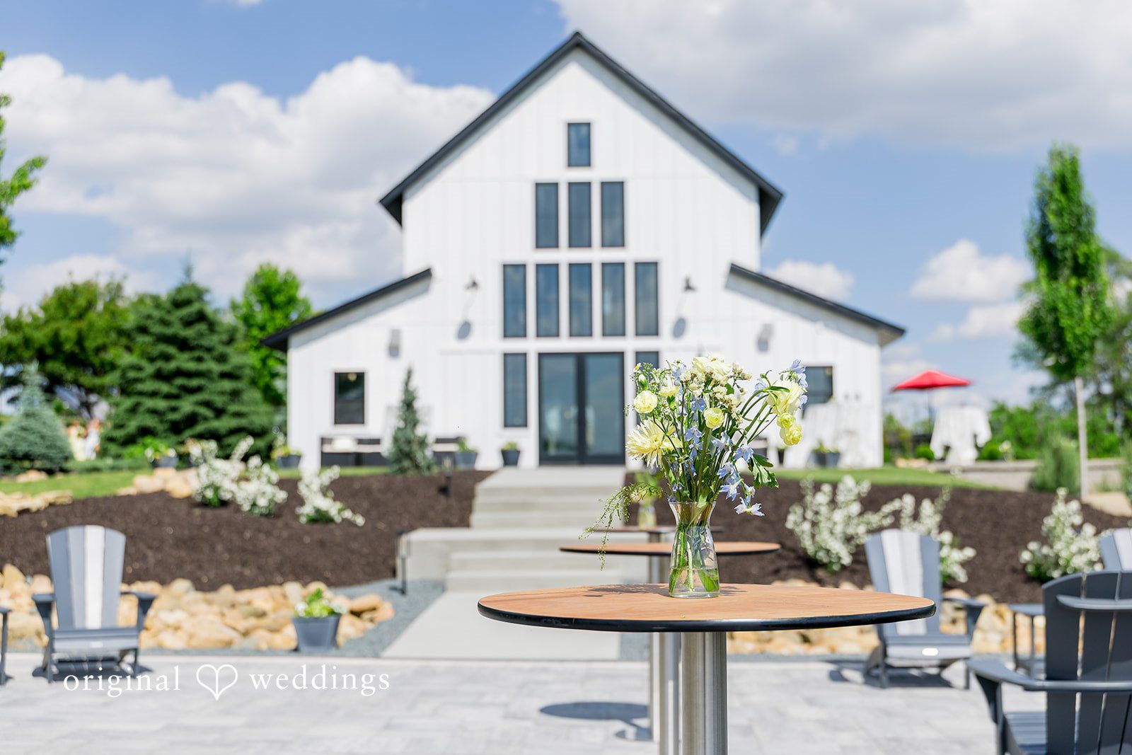 Emily + Ridge Elegant wedding table arrangement prepared for guests at Spruce Hill
