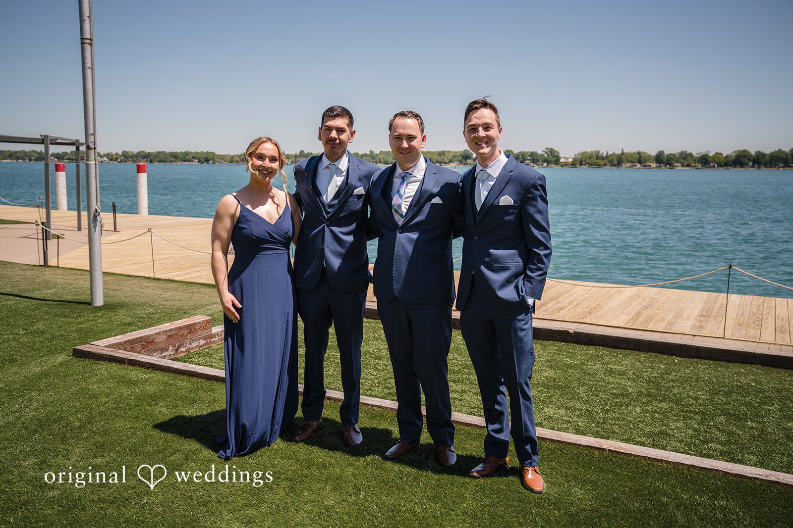 James + Nora Stunning Groomsmen group photography at St. Clair Inn