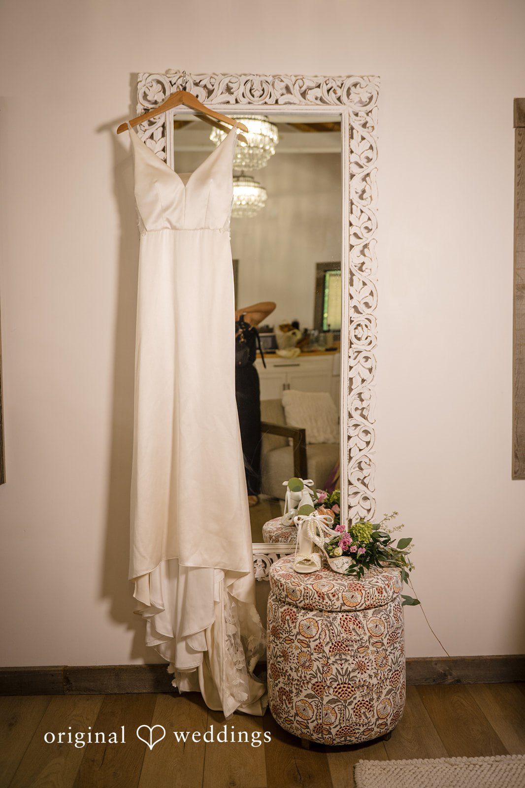 Laura + Robert Bride's wedding gown