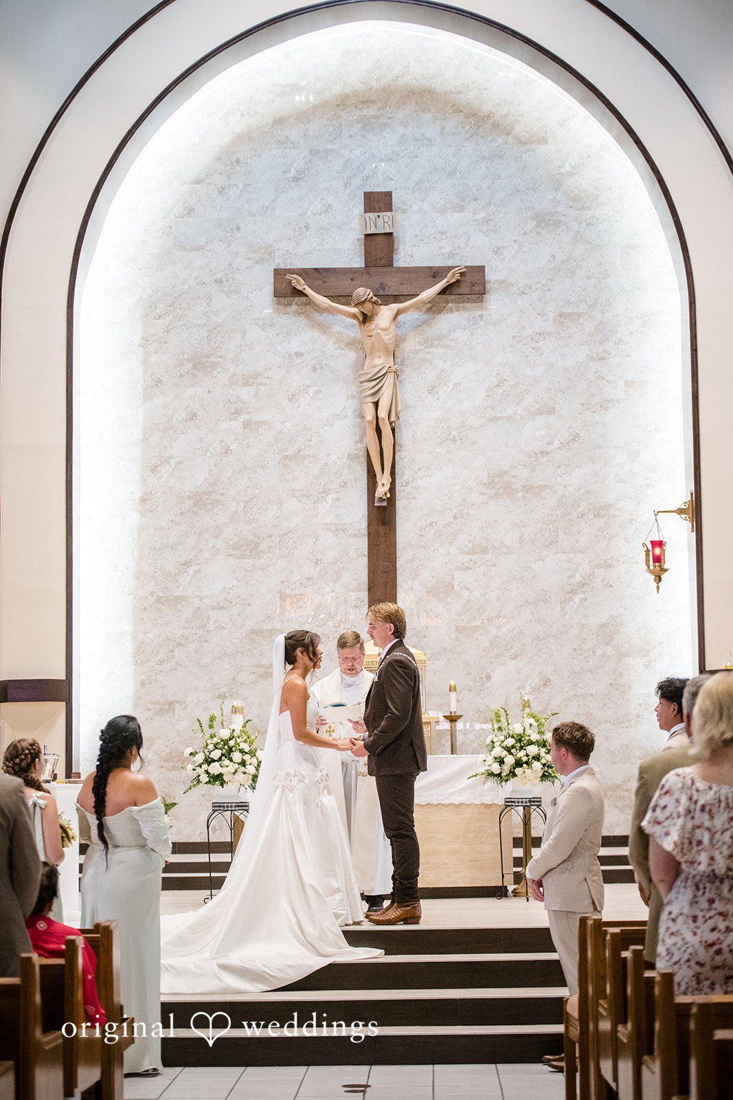 Ceremony moment  at San Pedro Catholic Church