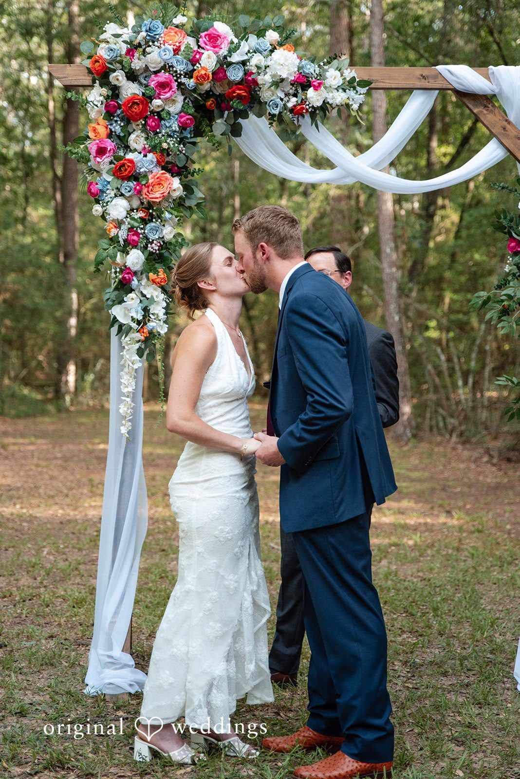 Morgan + Nick The couple shares a kiss