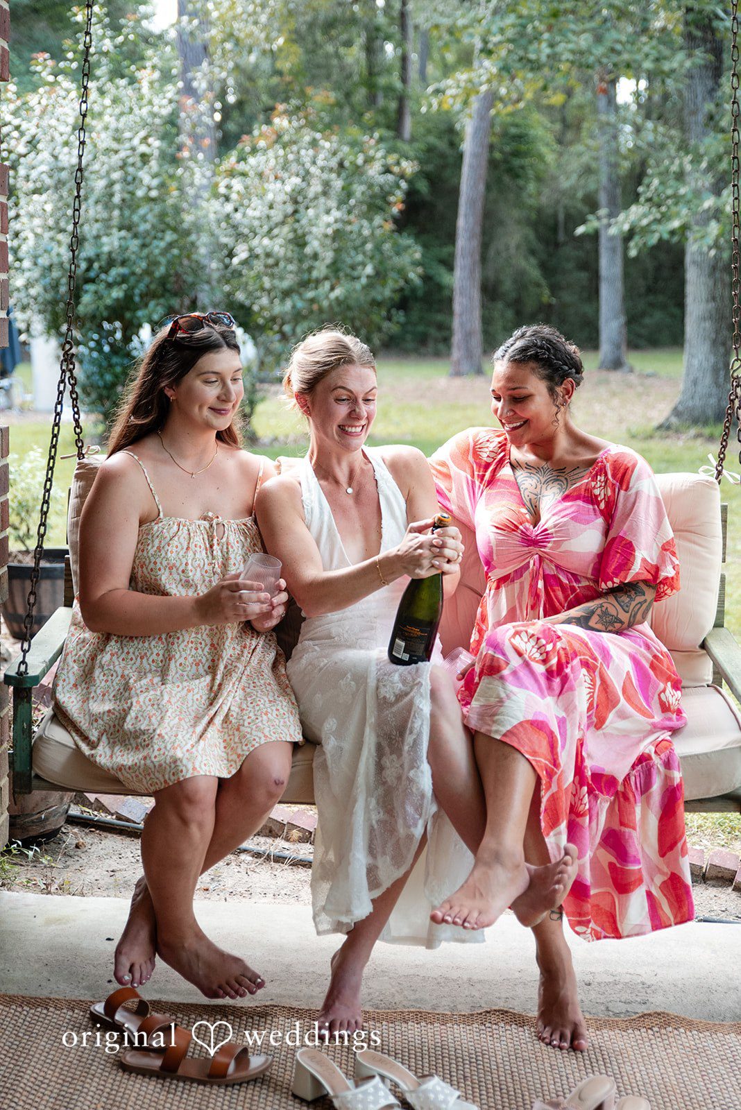 Morgan + Nick The bride and her friends