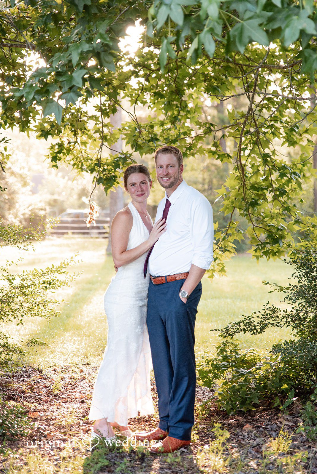 Morgan + Nick Portrait by the garden