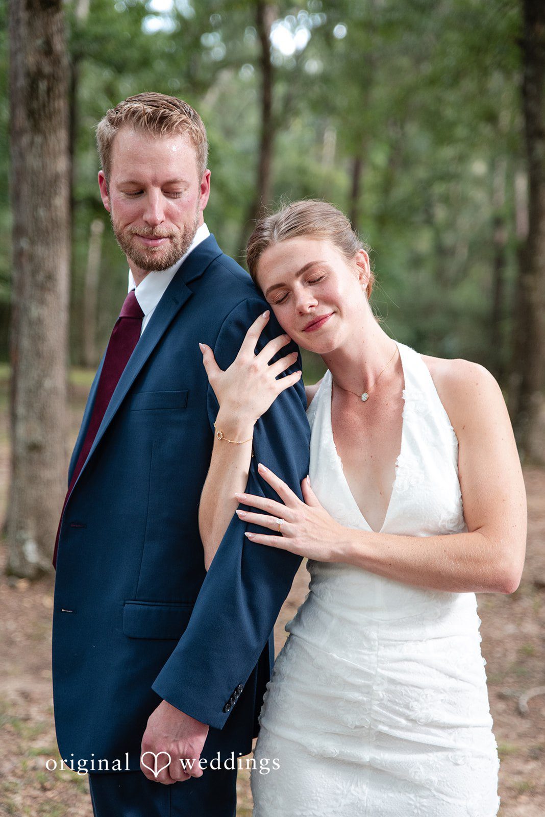 Morgan + Nick The couple shares a romantic moment by the field