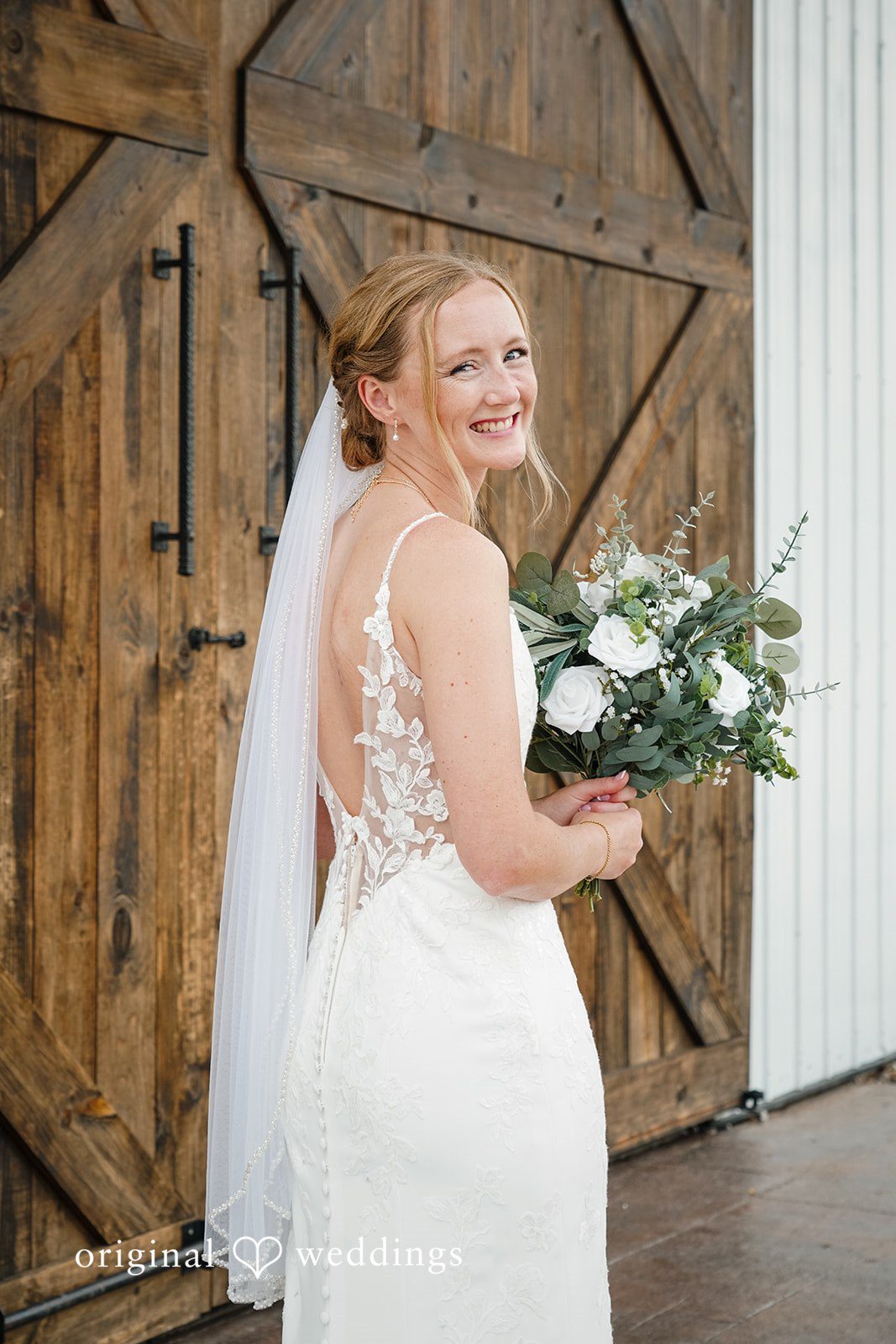 Madison + Ally Bride portrait at The Barn at Matson Hill