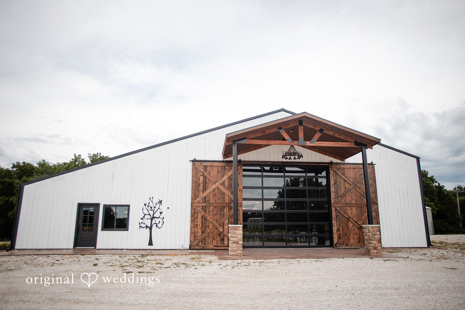 Madison + Ally Elegant wedding venue architecture at The Barn at Matson Hill.