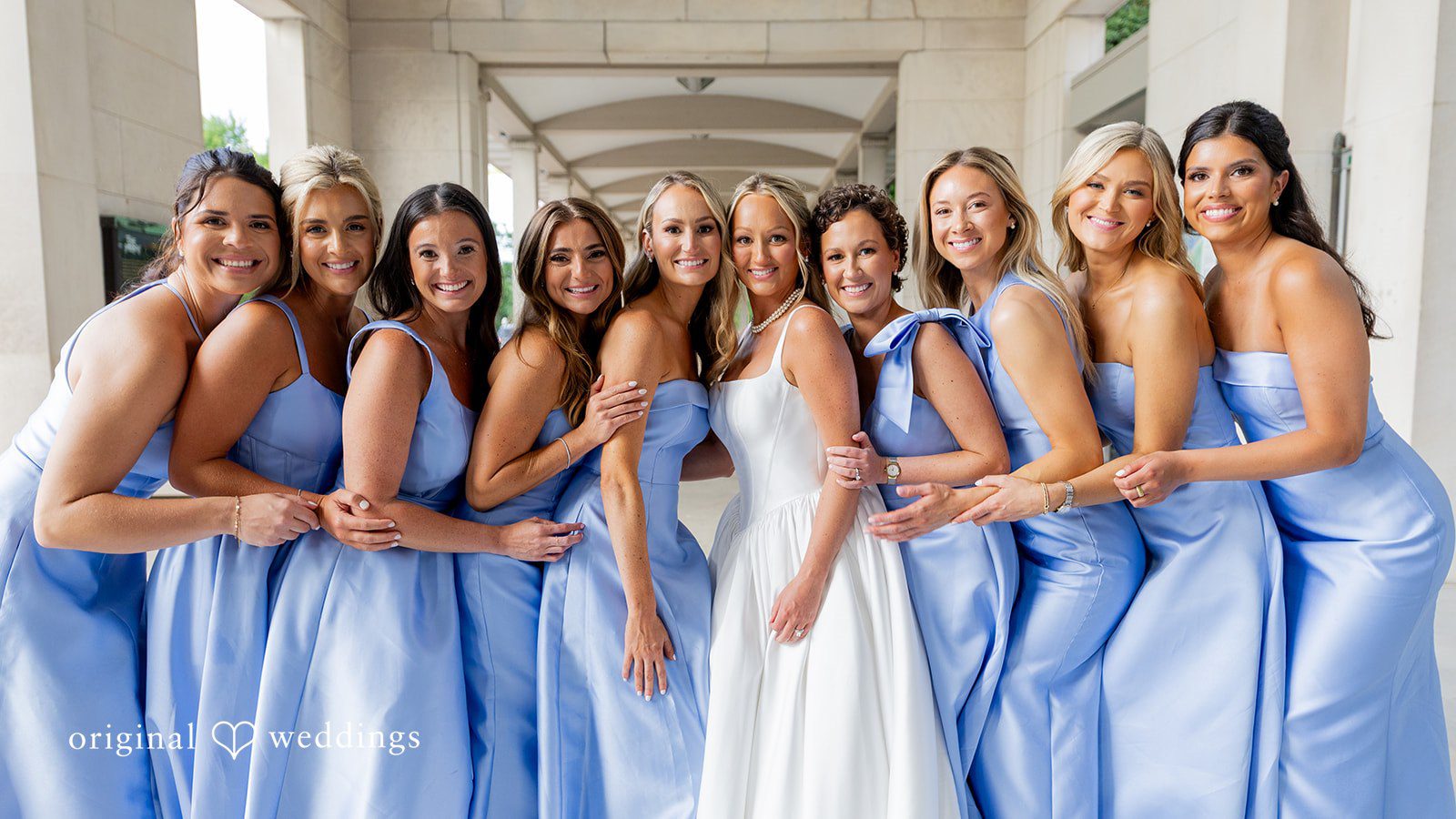Maret + David The bride and her bridesmaids