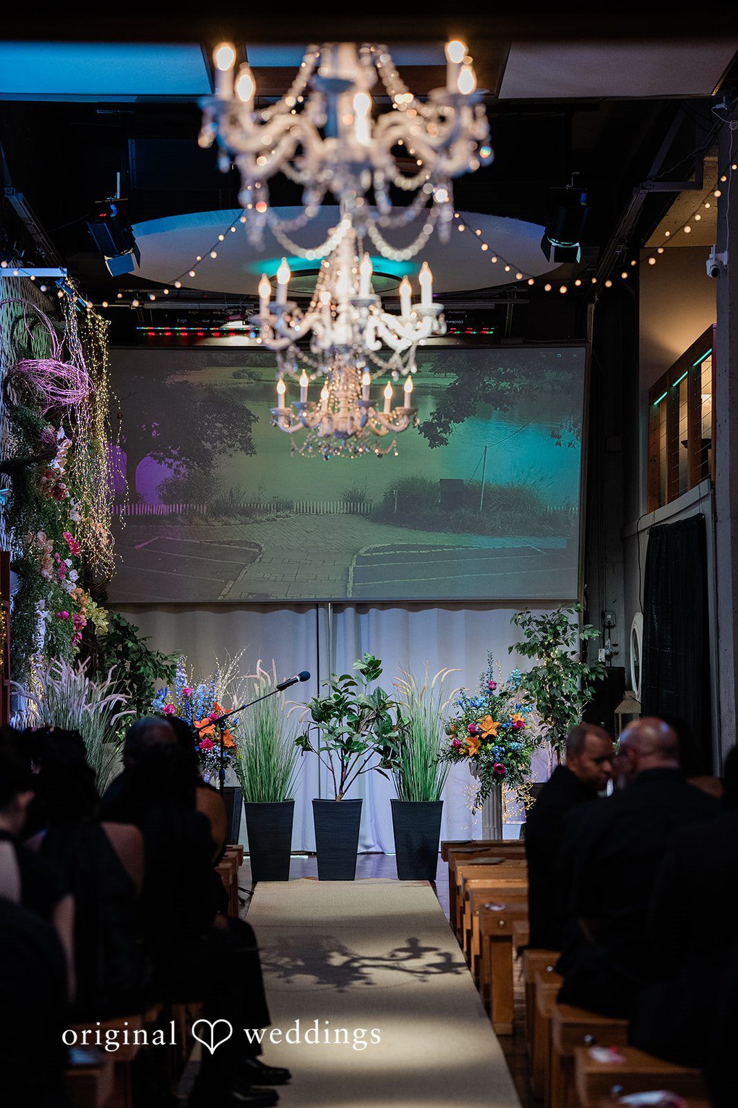 Khanyile + Shontel Ceremony site prepared before the wedding begins