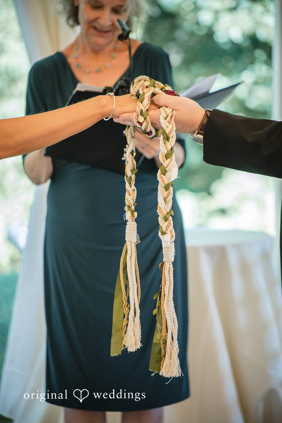 Kimberly + Jordan Emotional wedding ceremony moment at The Riverview captured by Hartford CT Wedding Photographers from Original Weddings