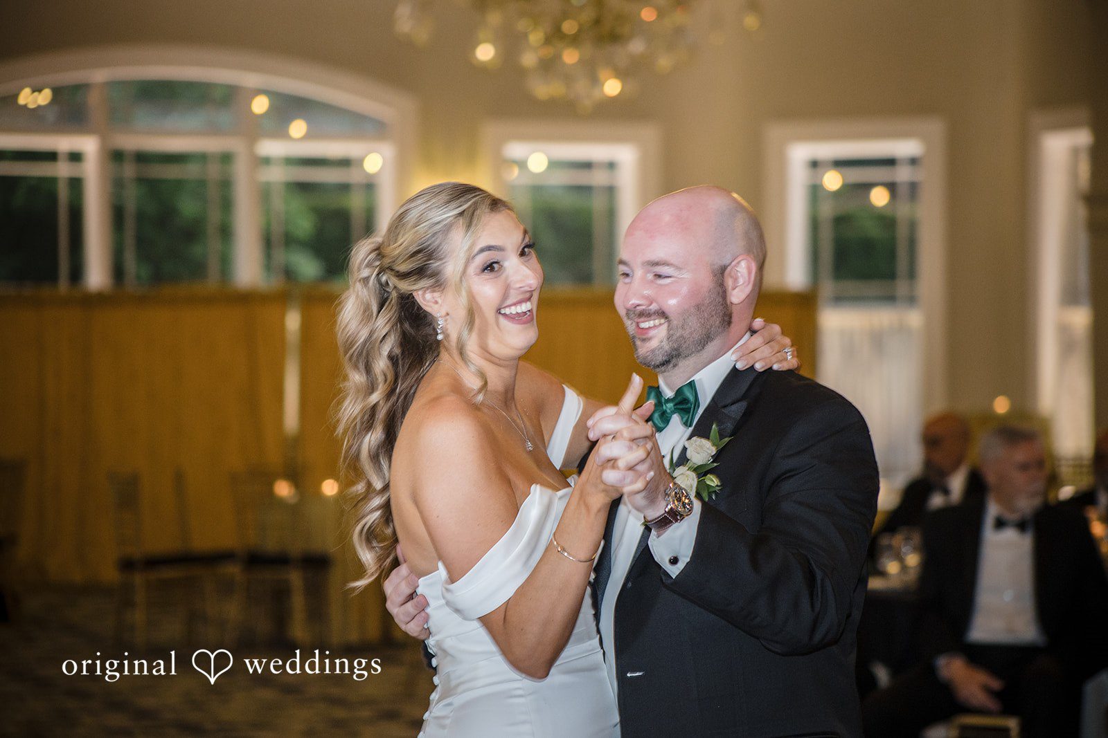 Kimberly + Jordan Bride and groom sharing a heartfelt dance