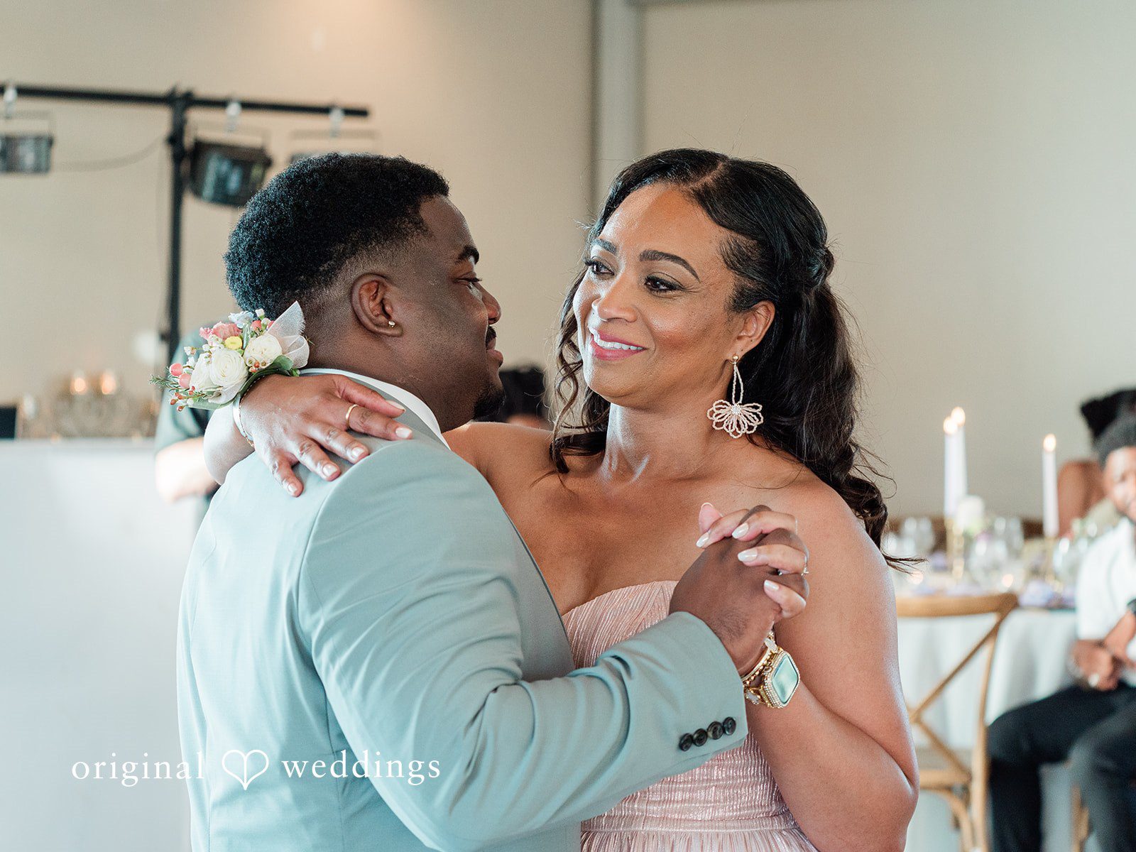 Lilly + Cade Groom celebrating on the dance floor during the wedding reception at The Terrace Club.
