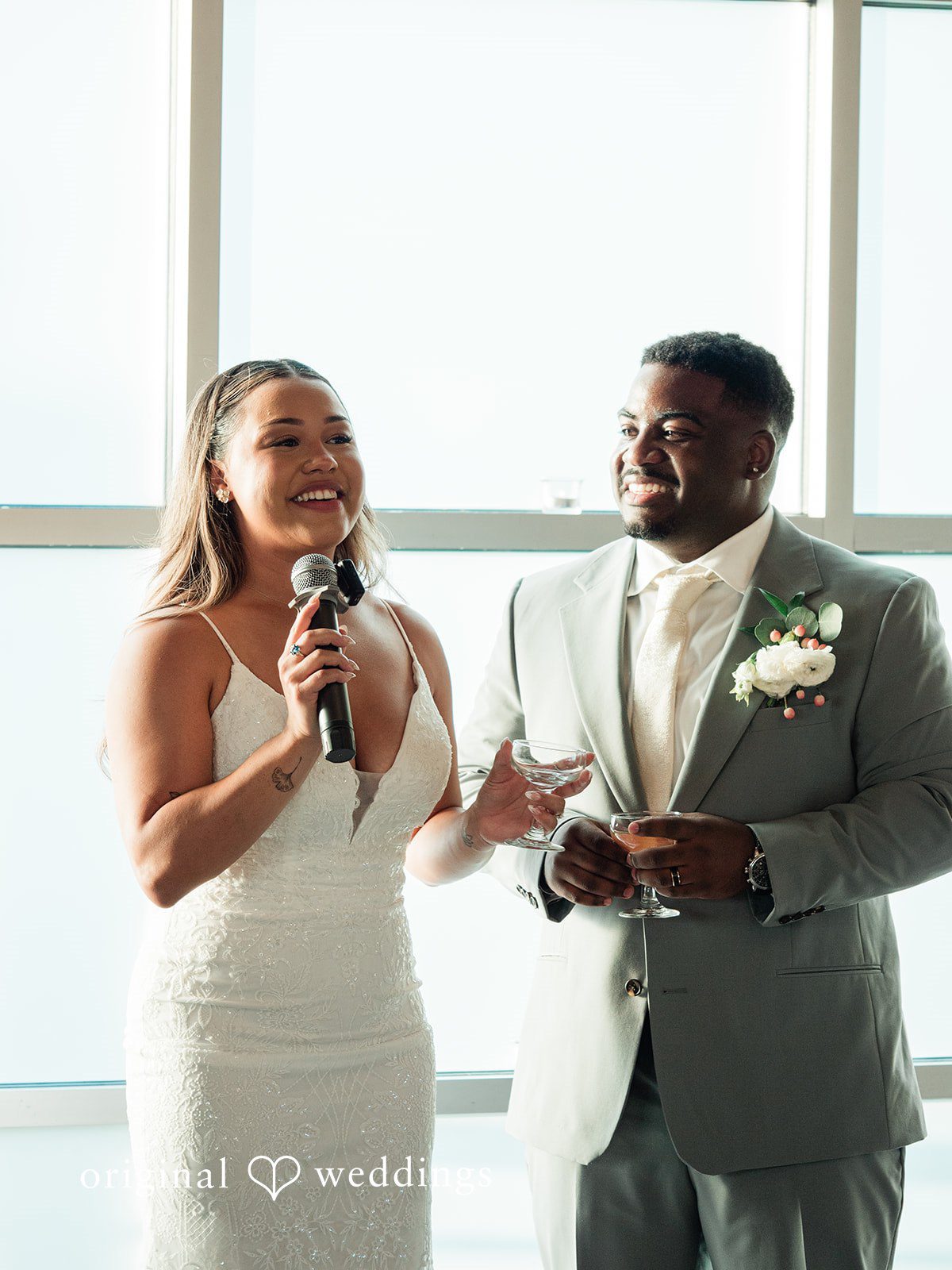 Lilly + Cade Happy Couple Enjoying the Reception at The Terrace Club
