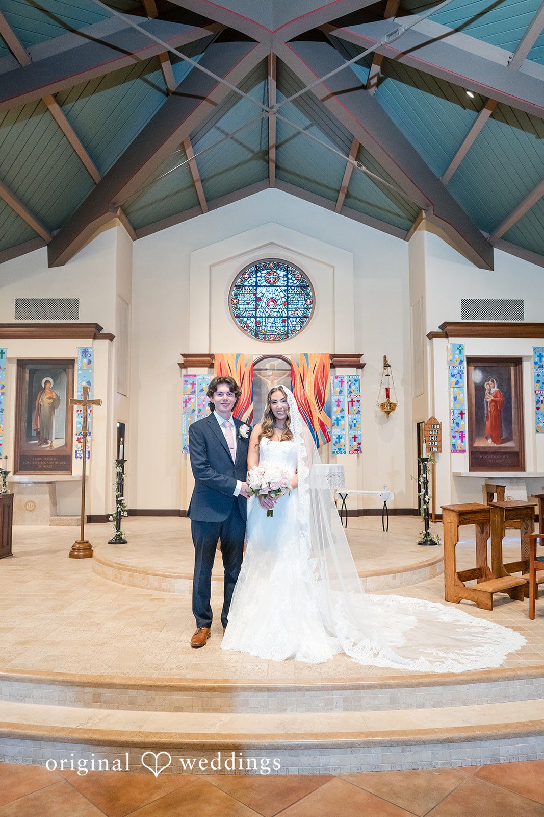 Maya + Max Stunning portrait of couple at Vizcaya Villa by Sacramento Wedding Photographers from Original Weddings.
