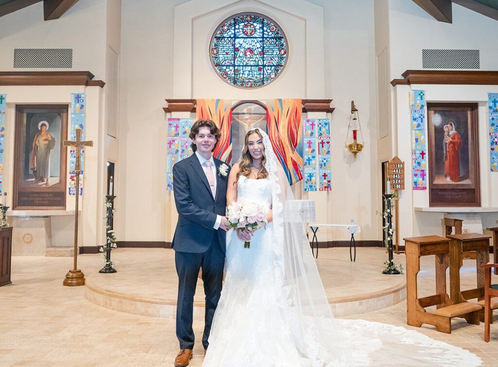 Stunning portrait of couple at Vizcaya Villa by Sacramento Wedding Photographers from Original Weddings.