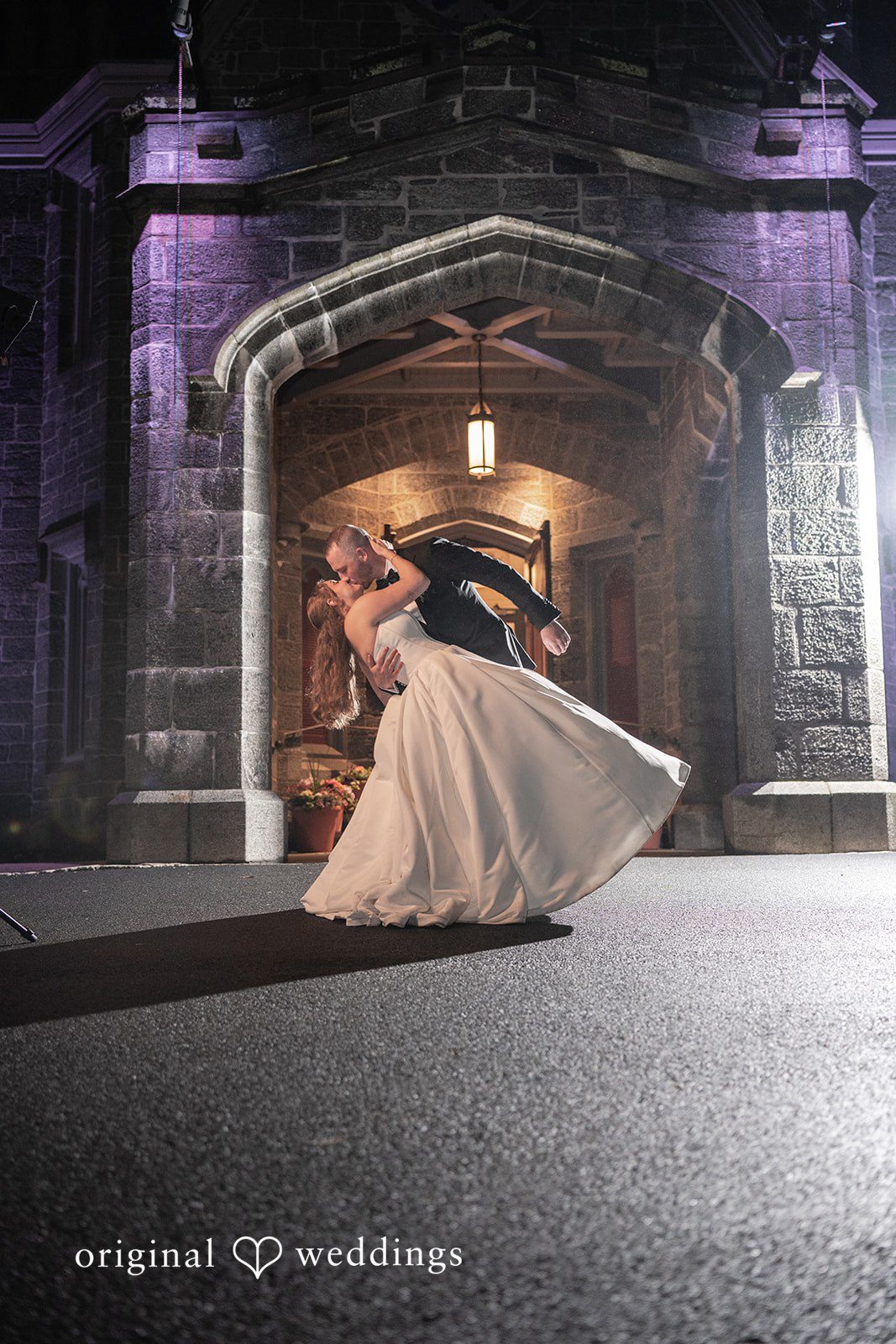 Christina + Christopher Bride and groom embracing at the end of the night